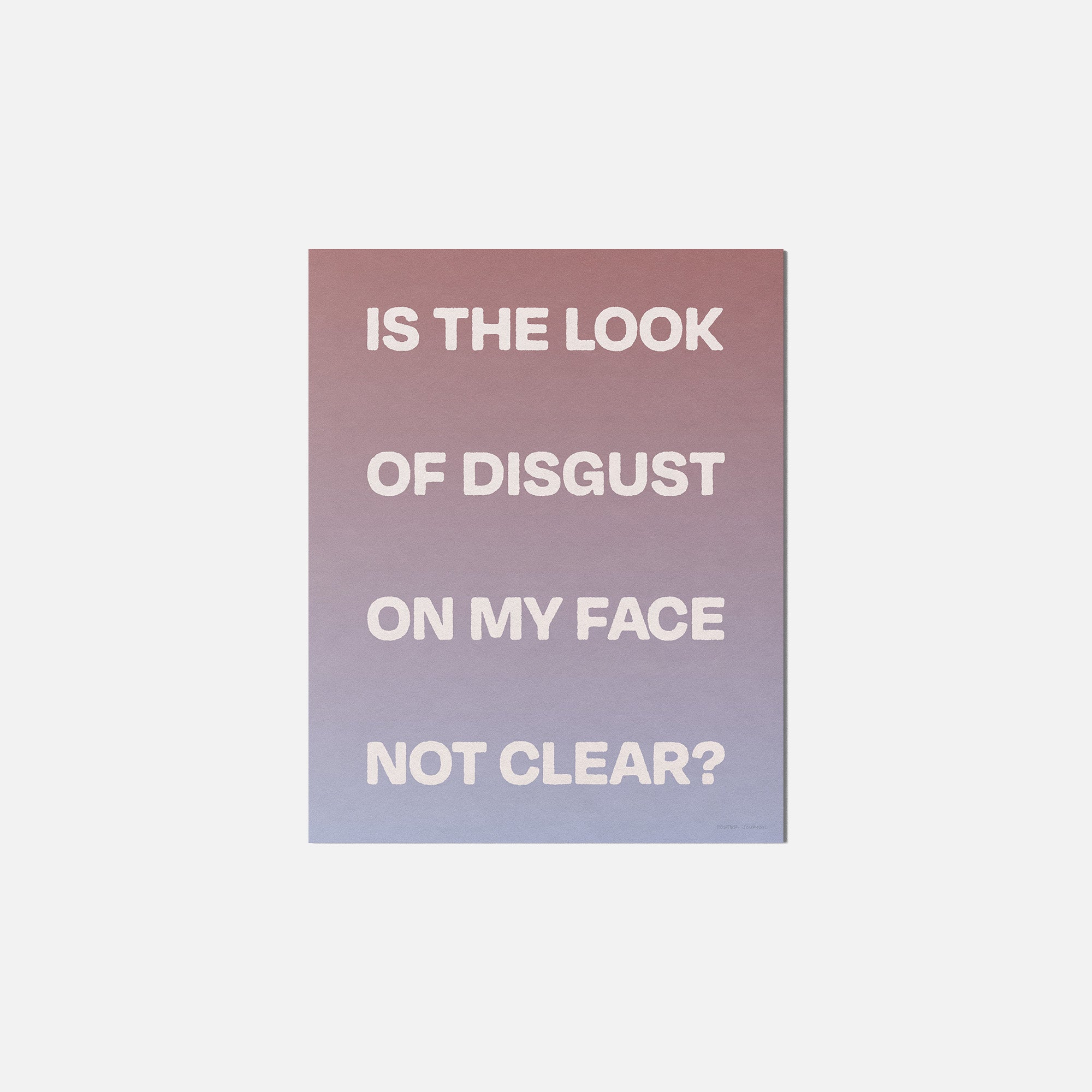 DISGUST PRINT