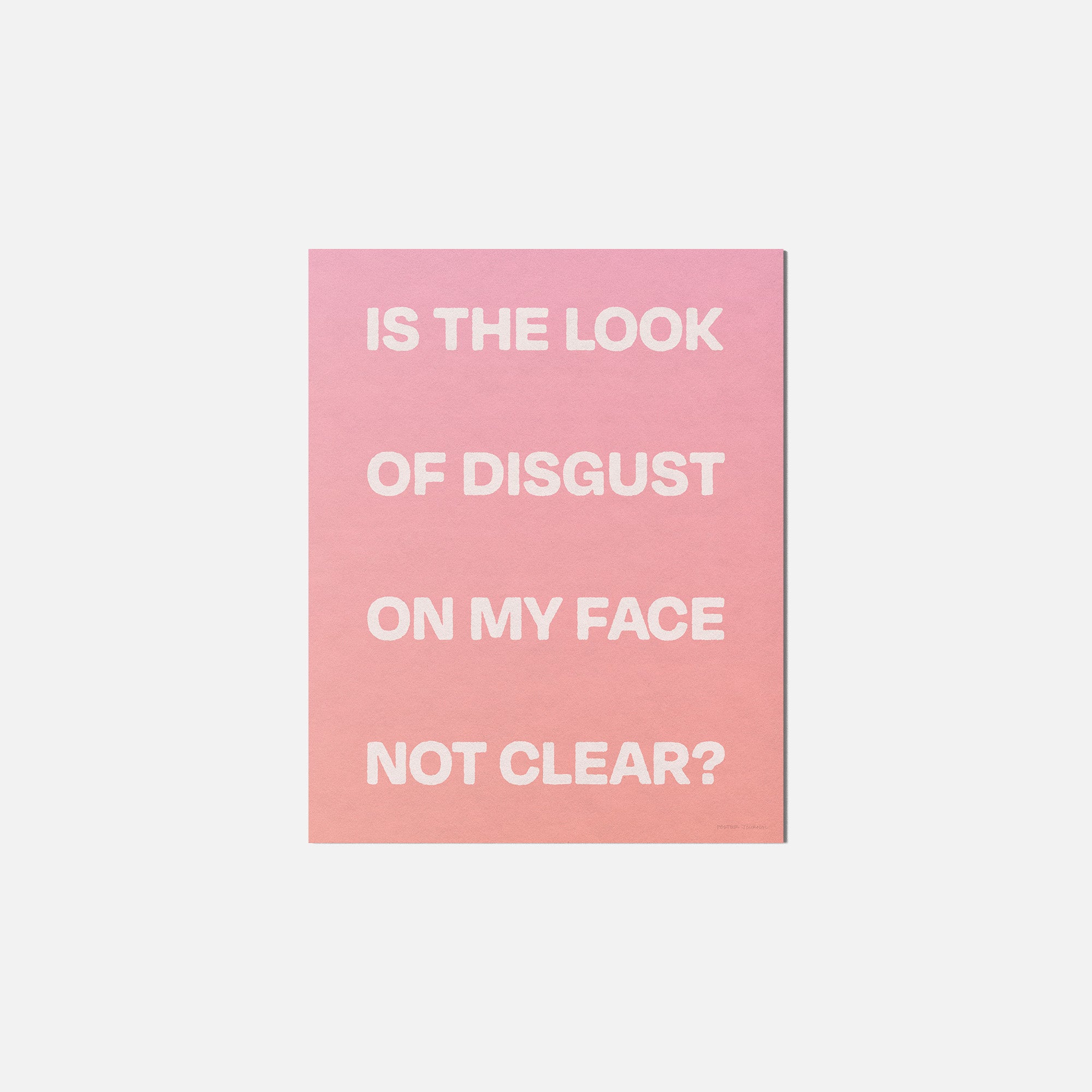 DISGUST PRINT