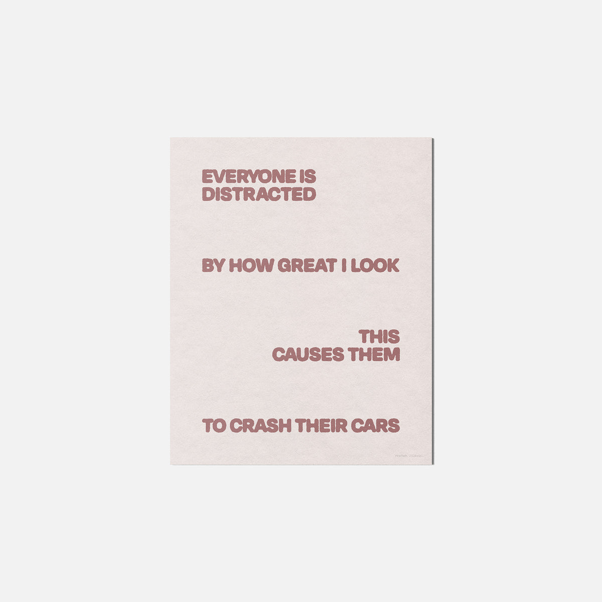 DISTRACTED PRINT
