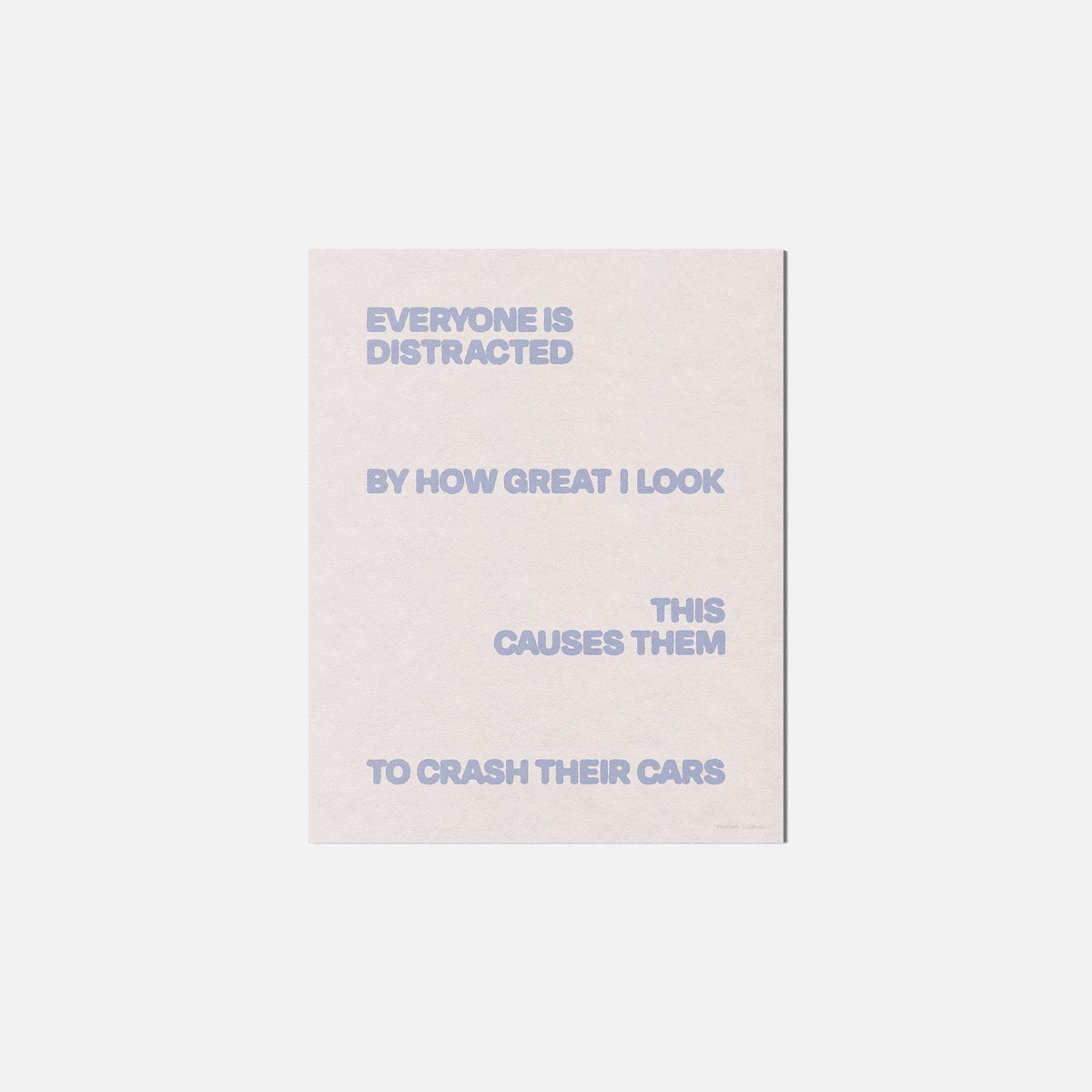 DISTRACTED PRINT