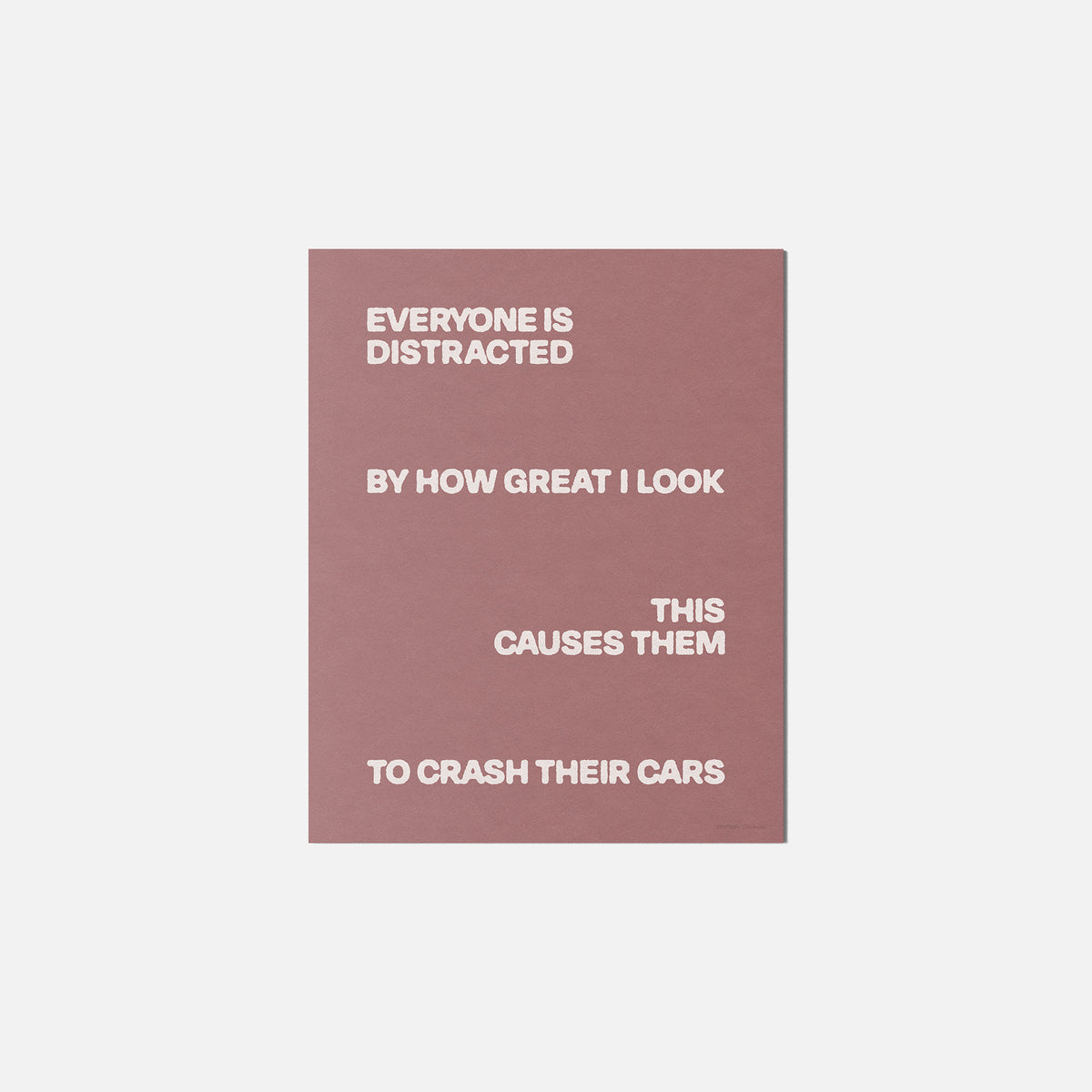 DISTRACTED PRINT