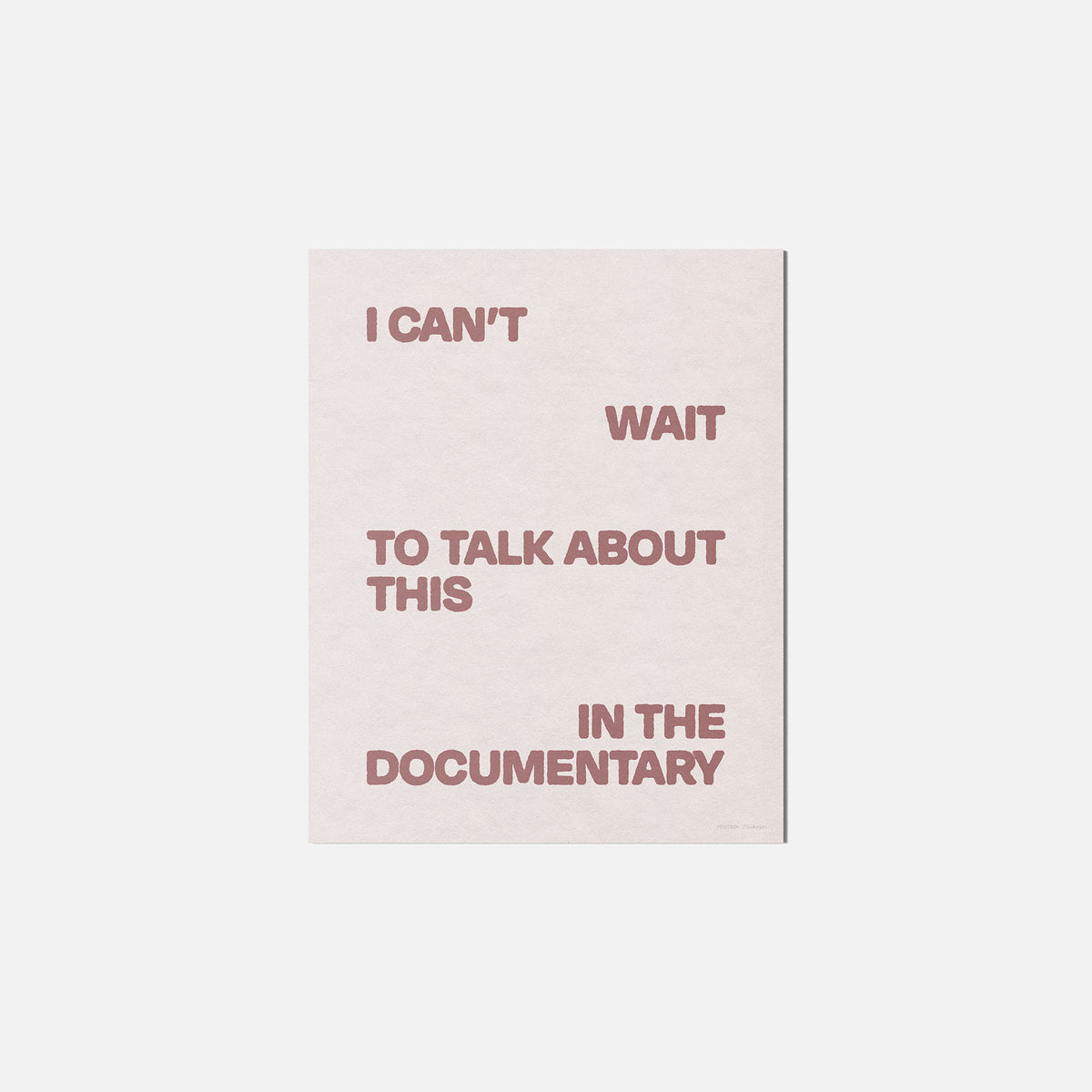 DOCUMENTARY PRINT