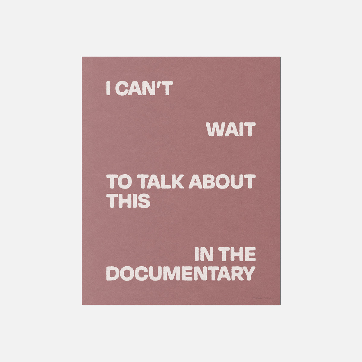 DOCUMENTARY PRINT