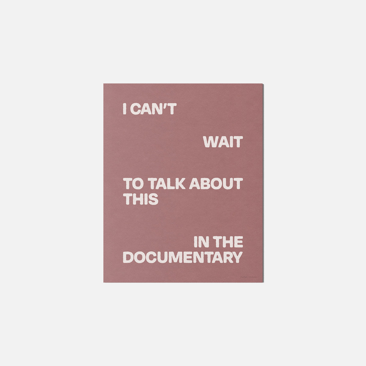 DOCUMENTARY PRINT
