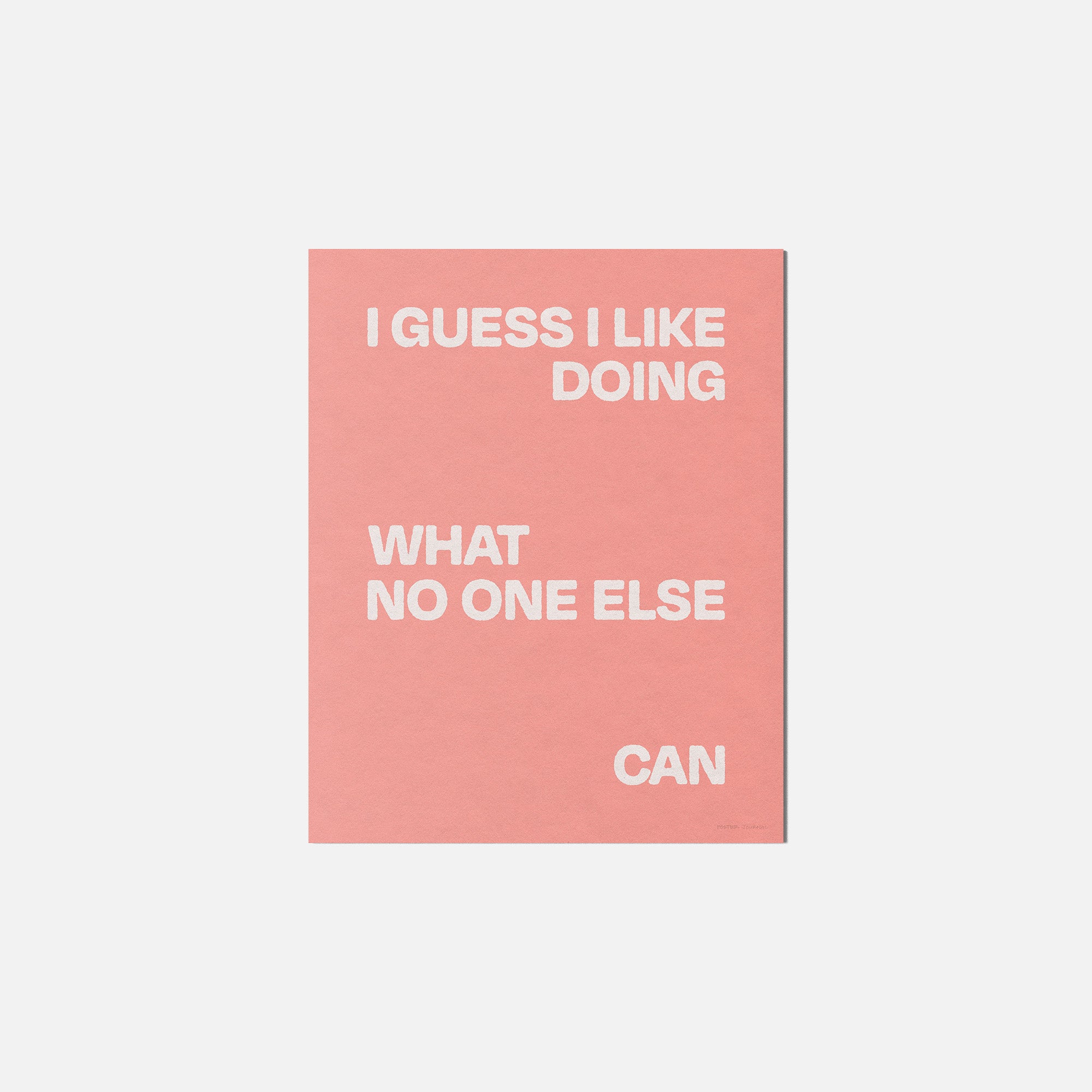 DOING PRINT