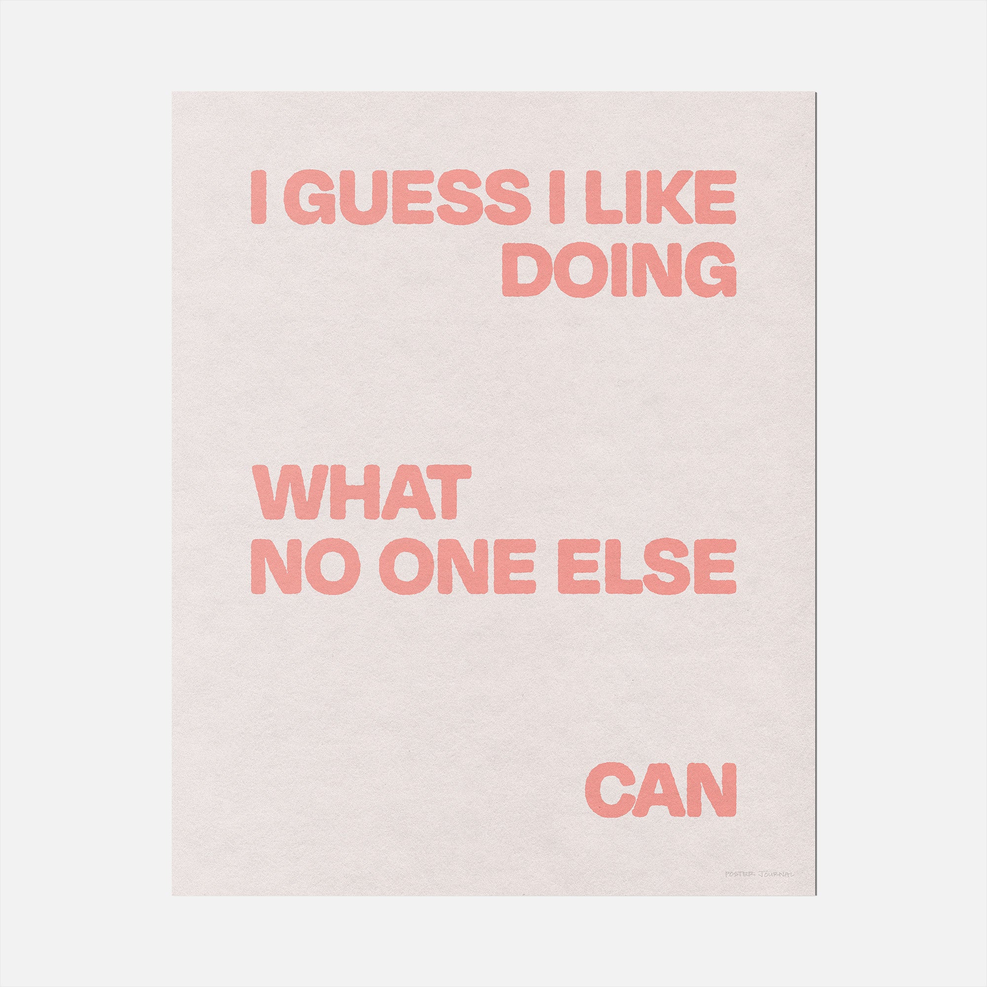 DOING PRINT