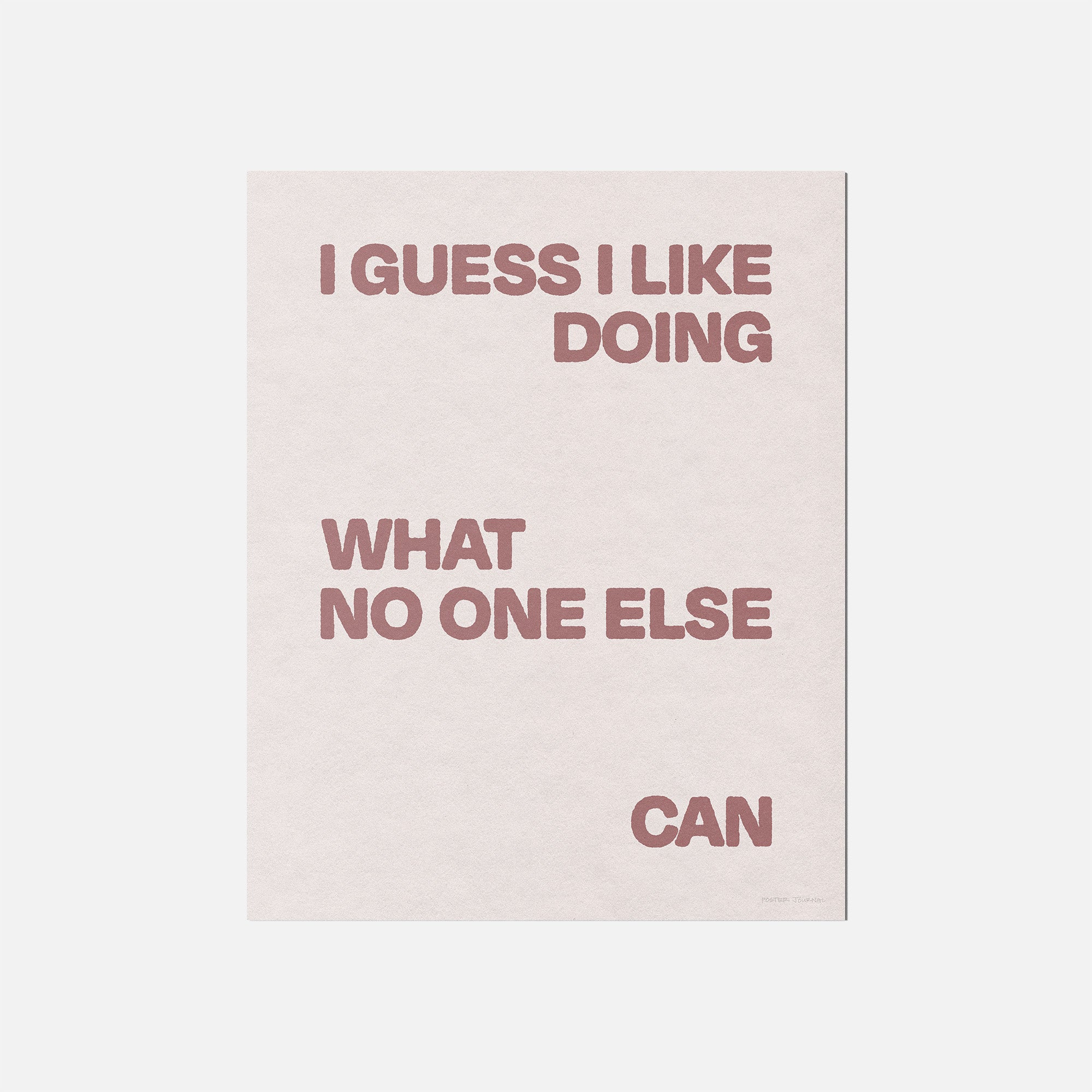 DOING PRINT