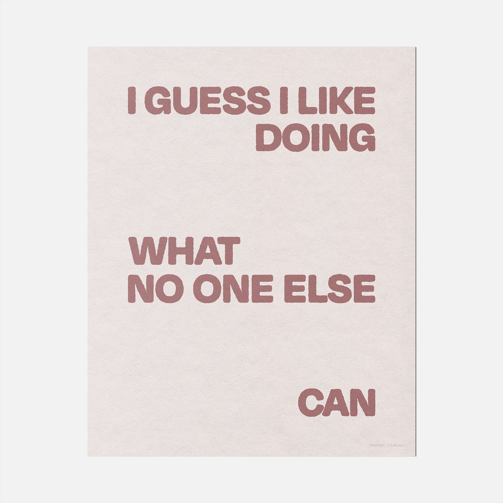 DOING PRINT