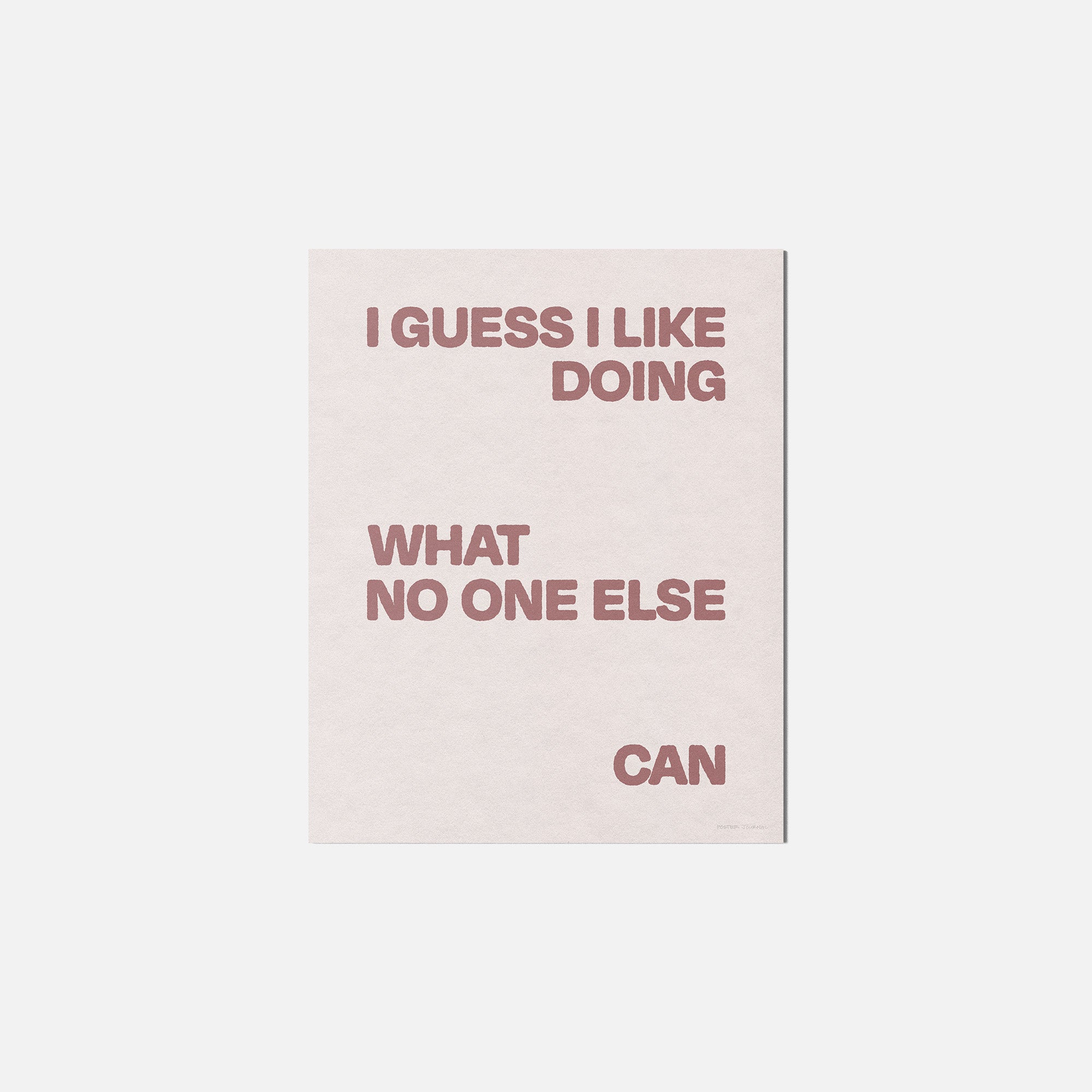 DOING PRINT