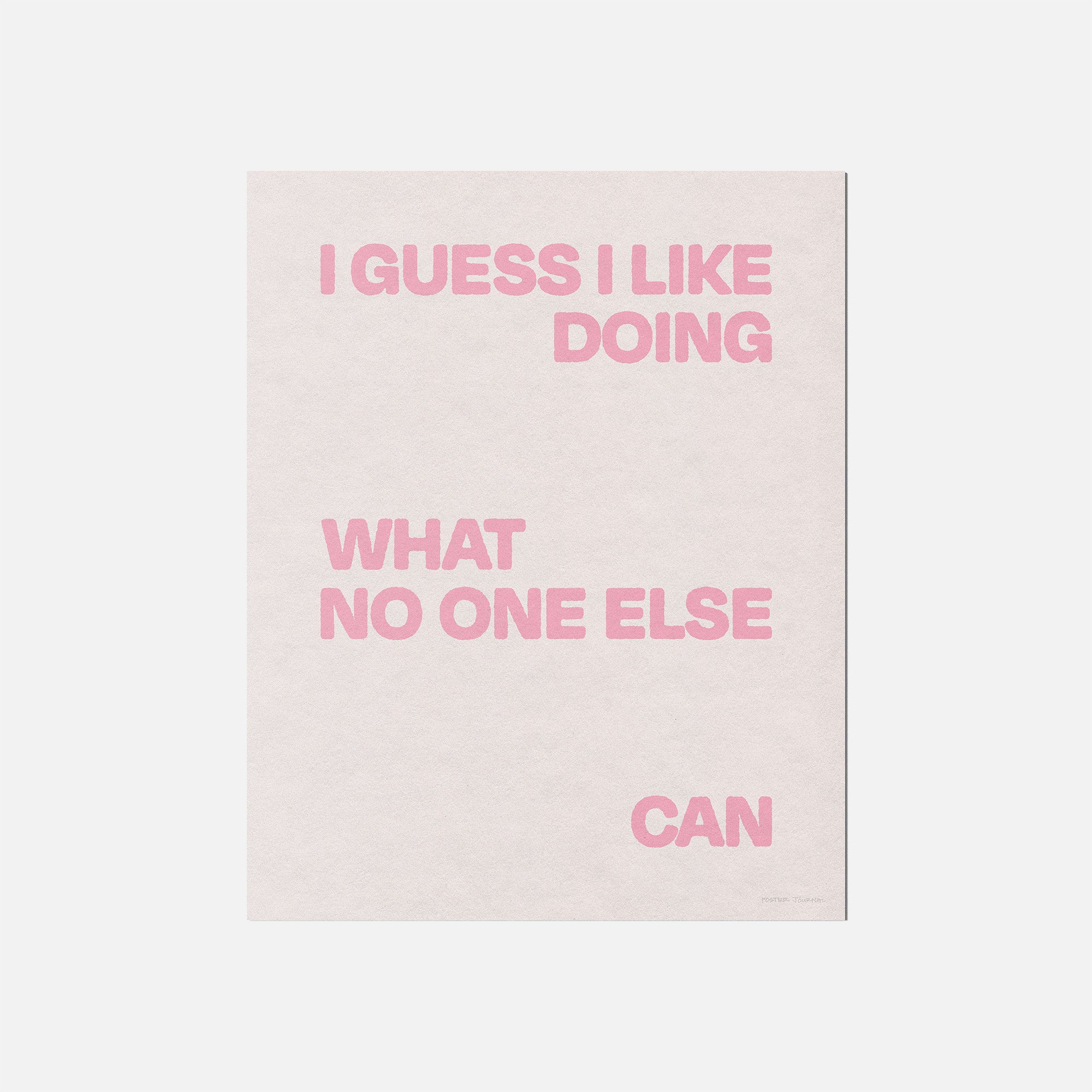 DOING PRINT