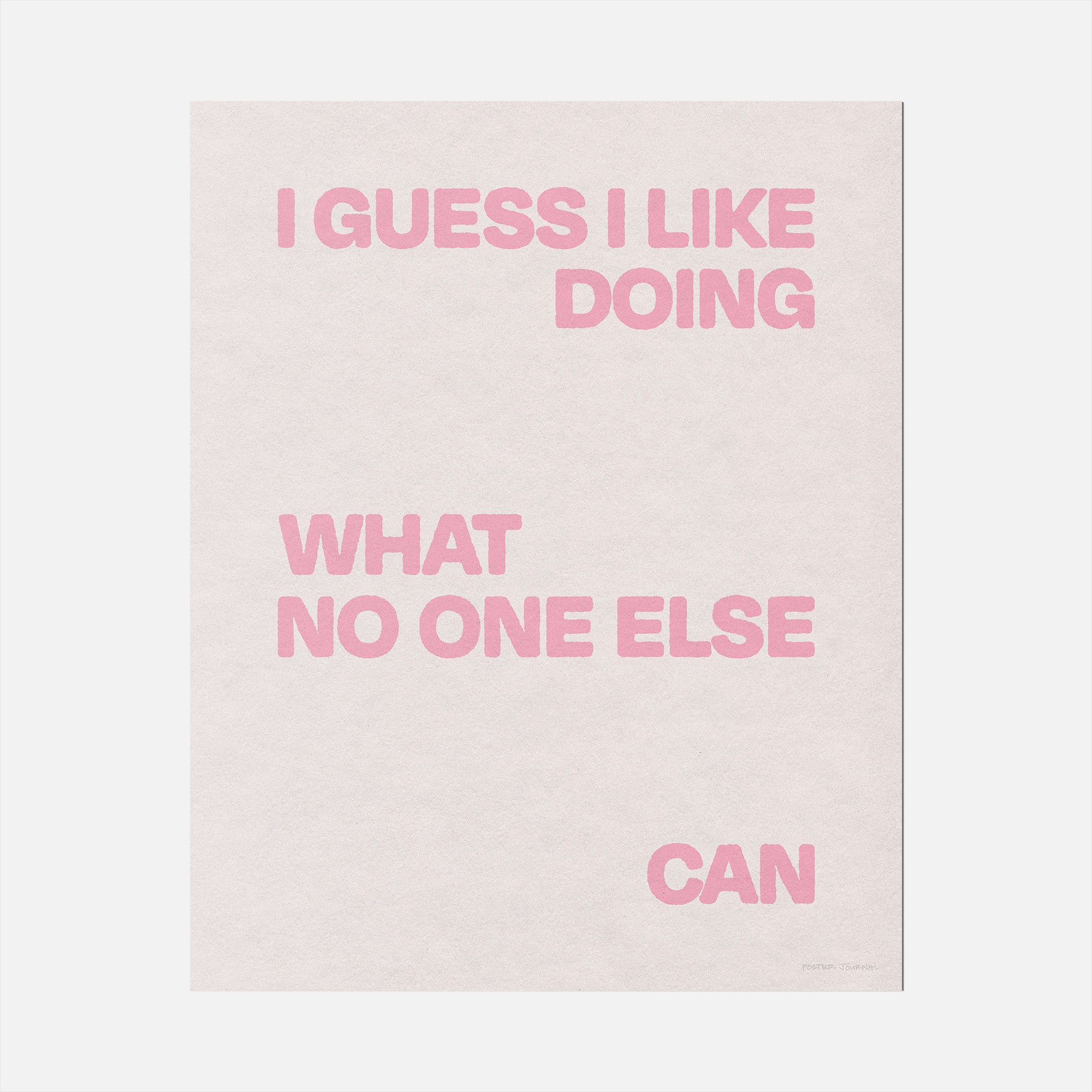 DOING PRINT