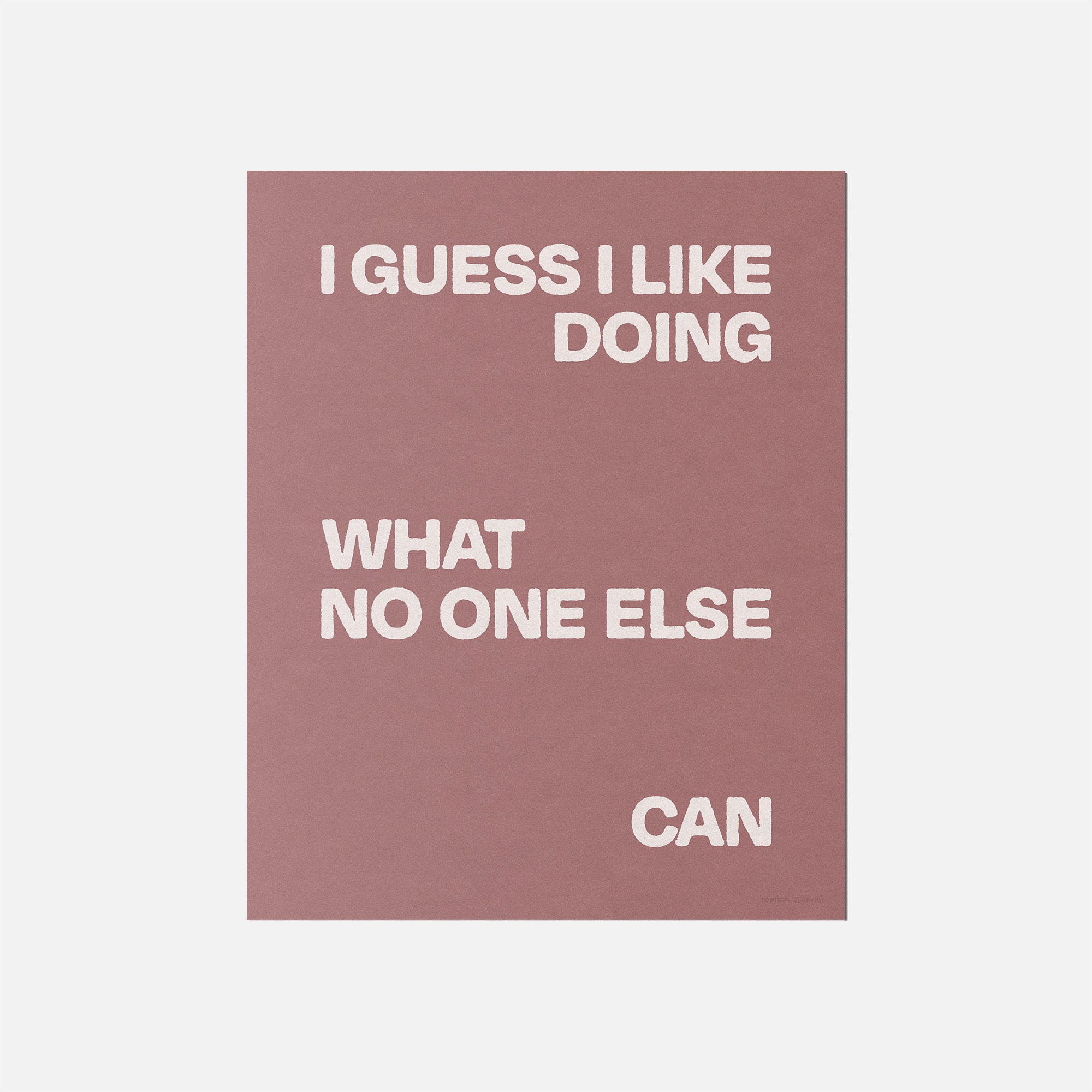 DOING PRINT