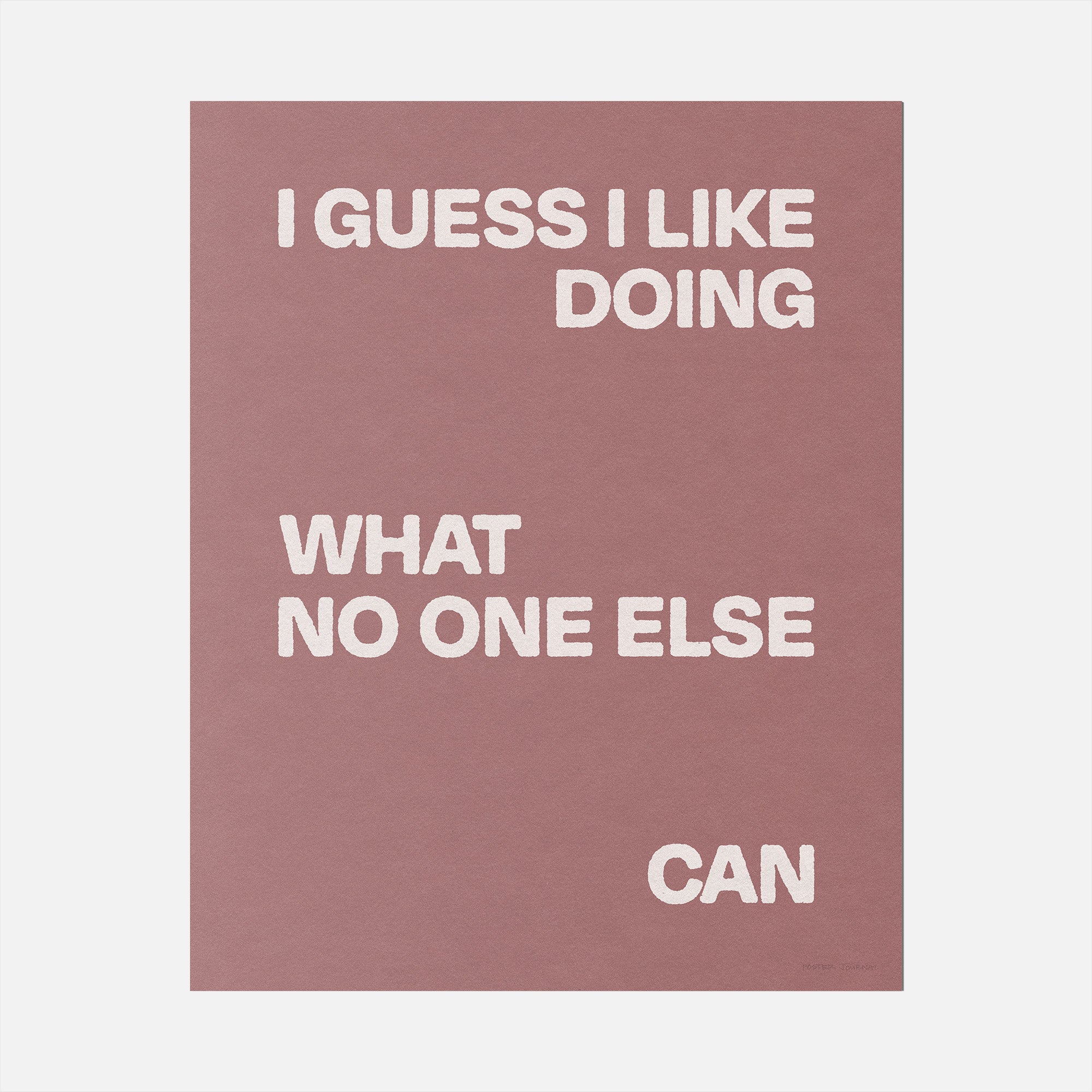 DOING PRINT