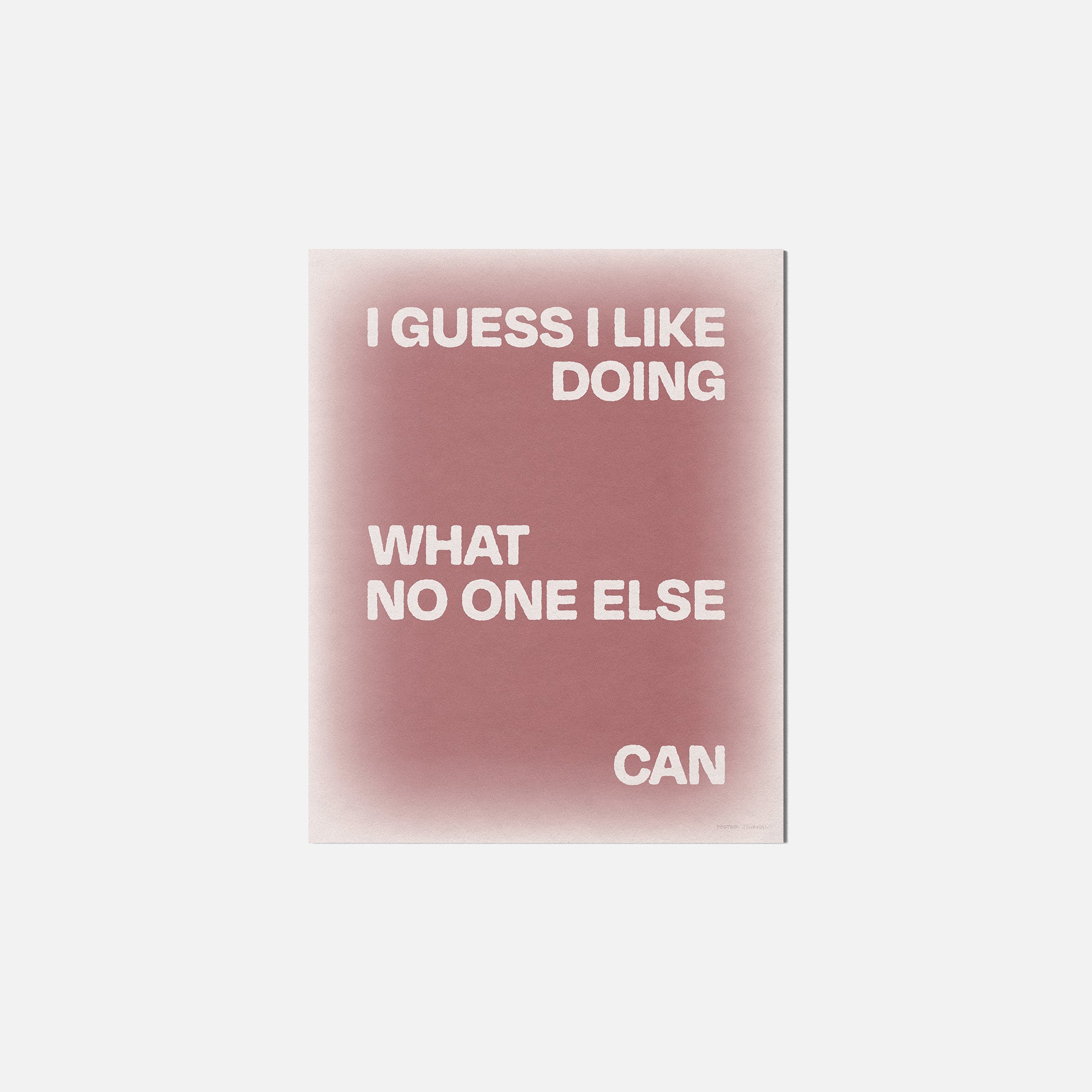 DOING PRINT