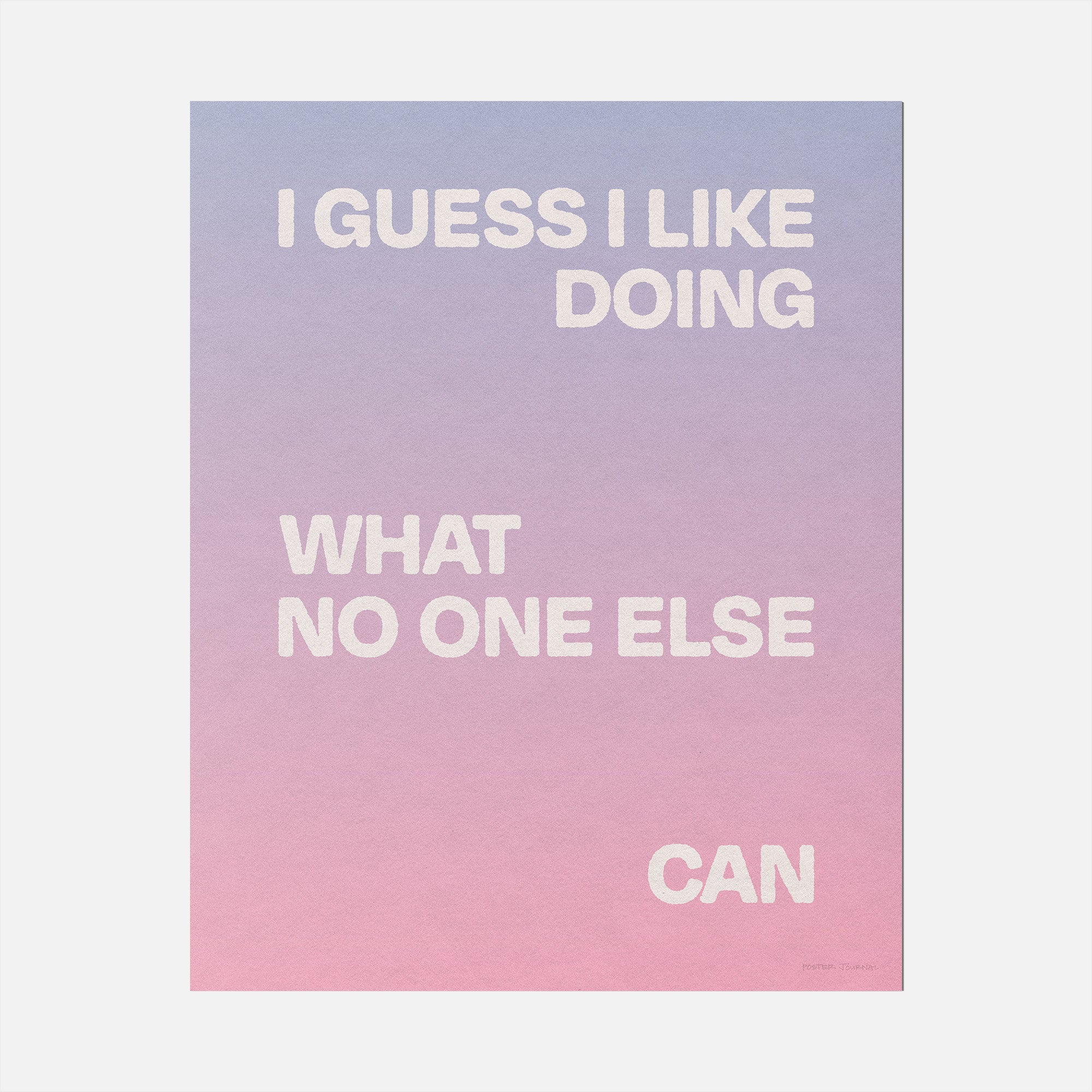 DOING PRINT
