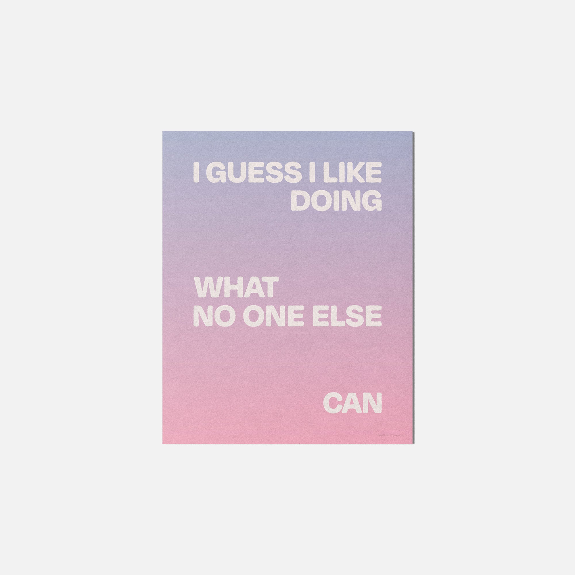DOING PRINT
