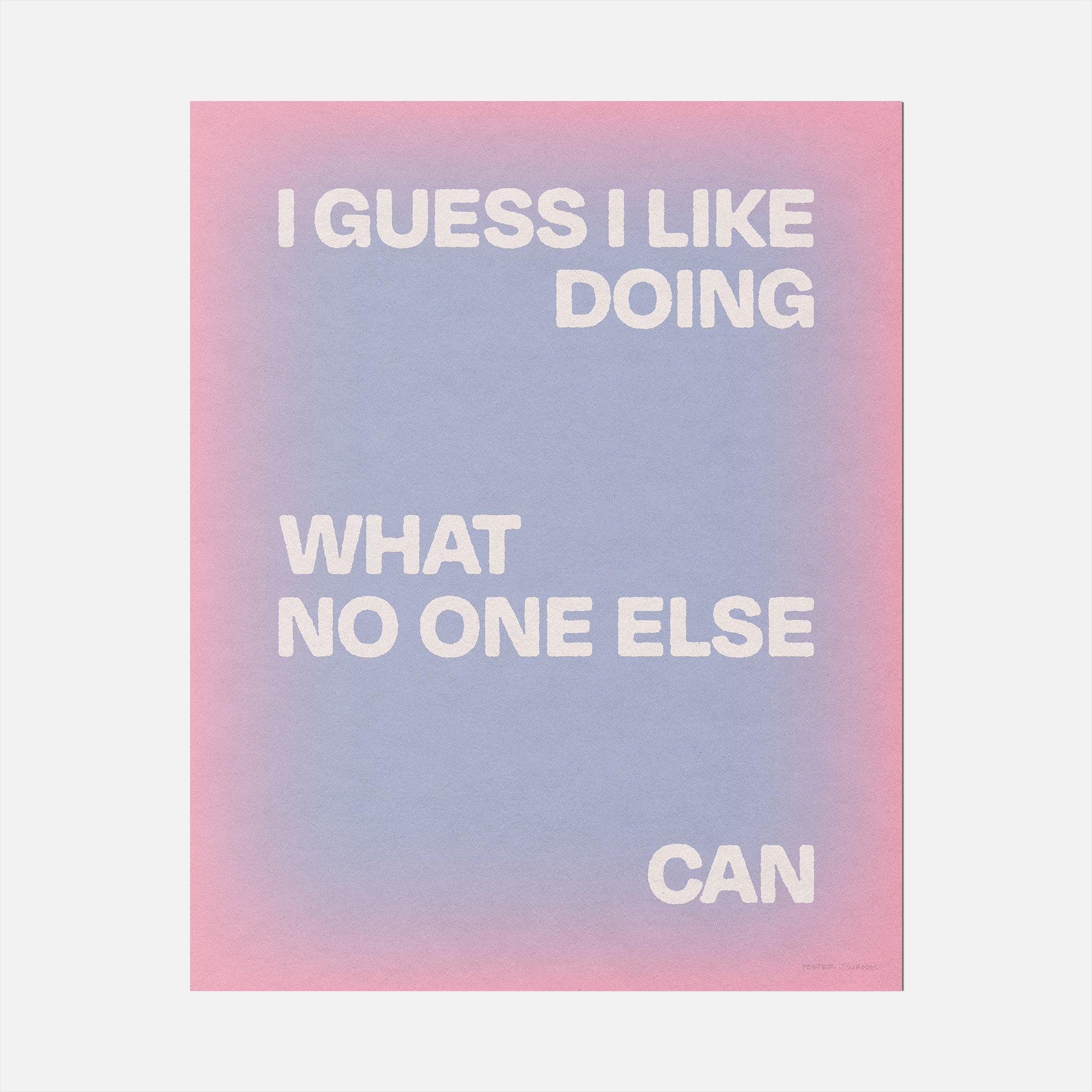 DOING PRINT