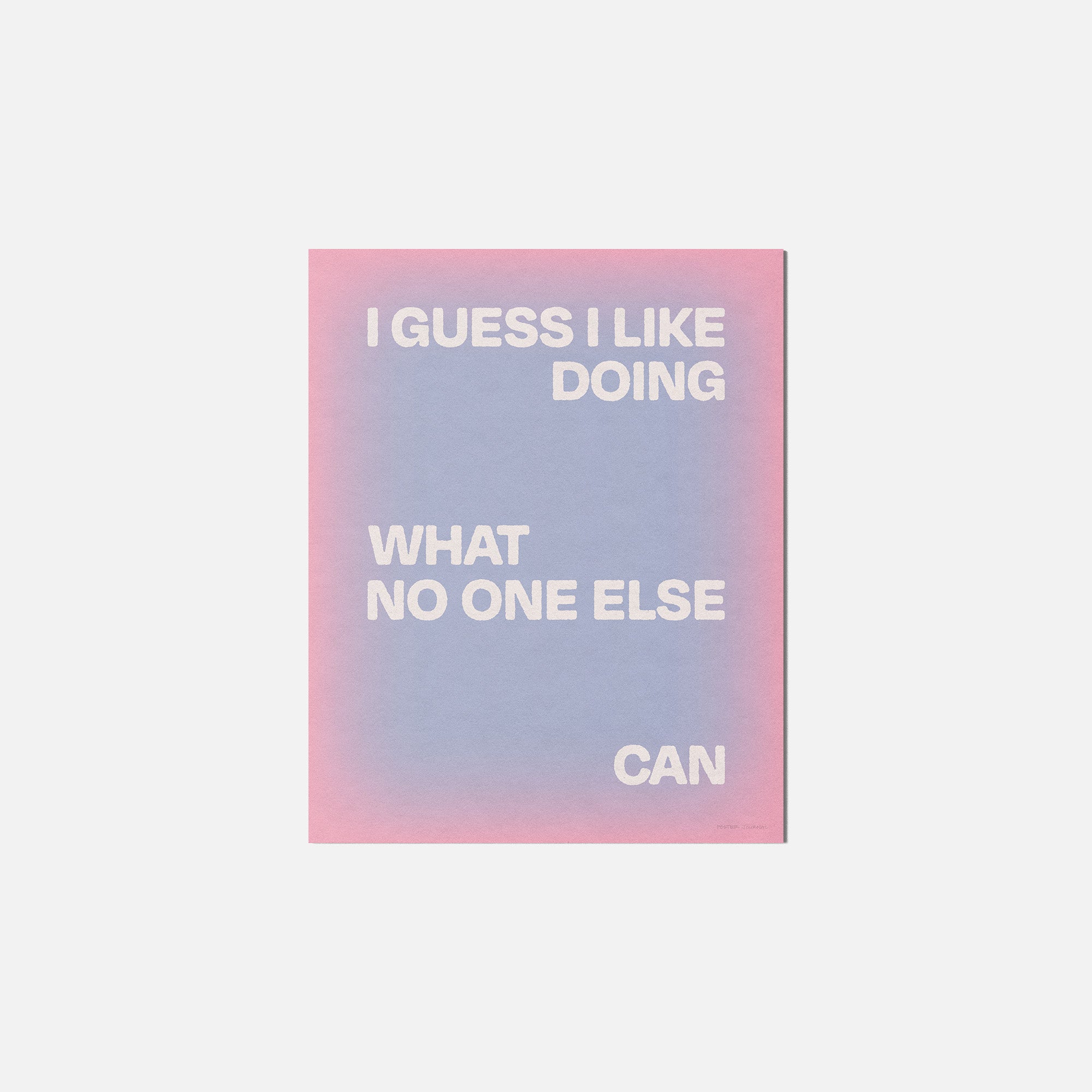 DOING PRINT