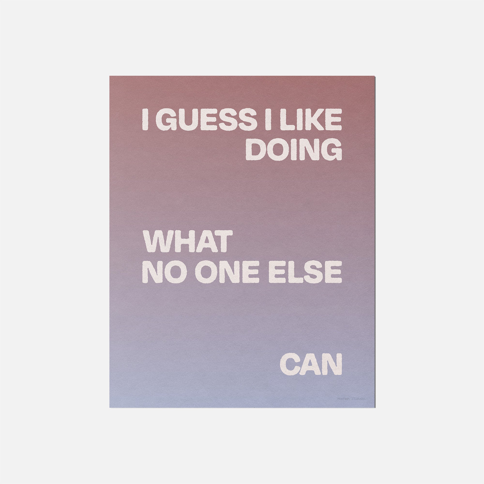 DOING PRINT