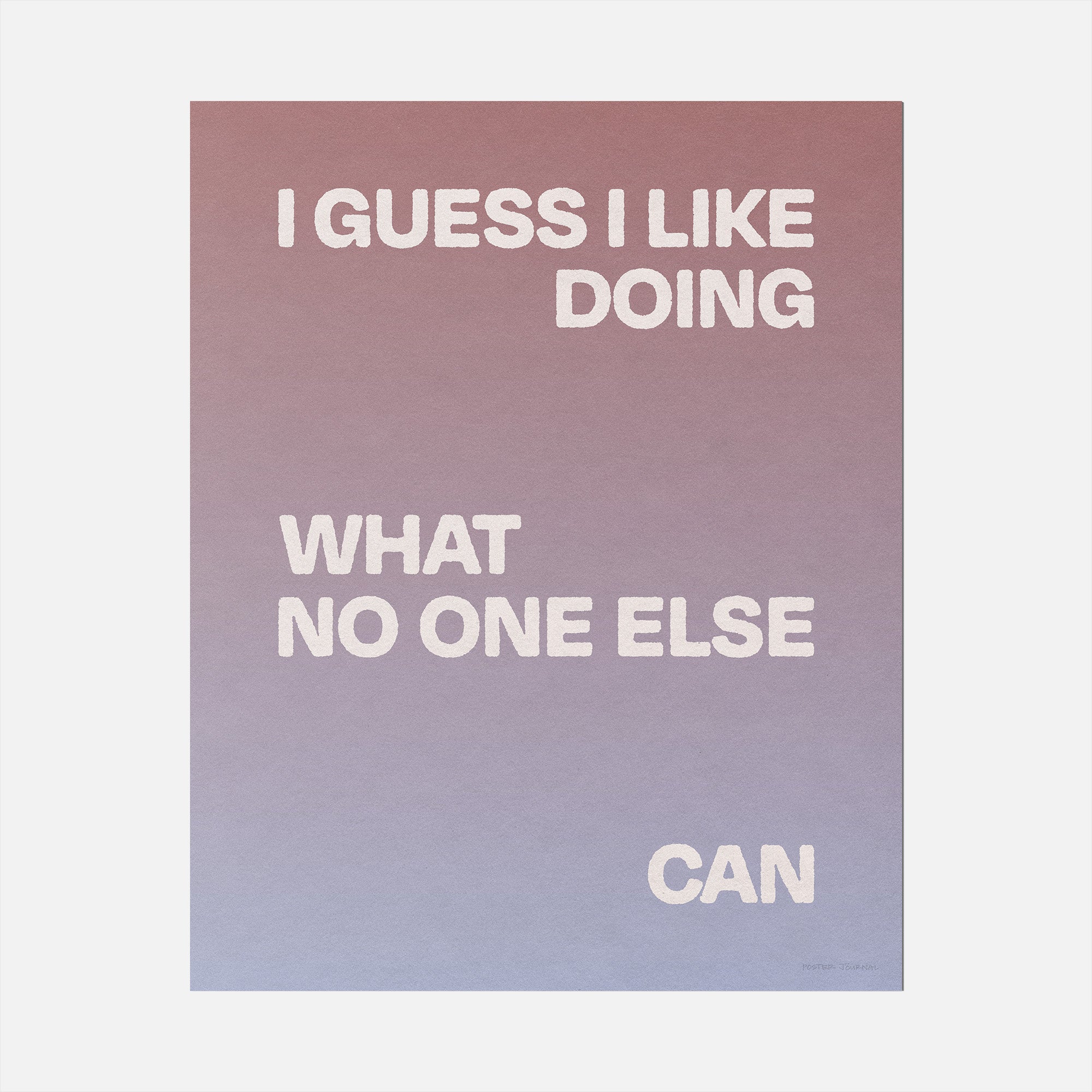 DOING PRINT