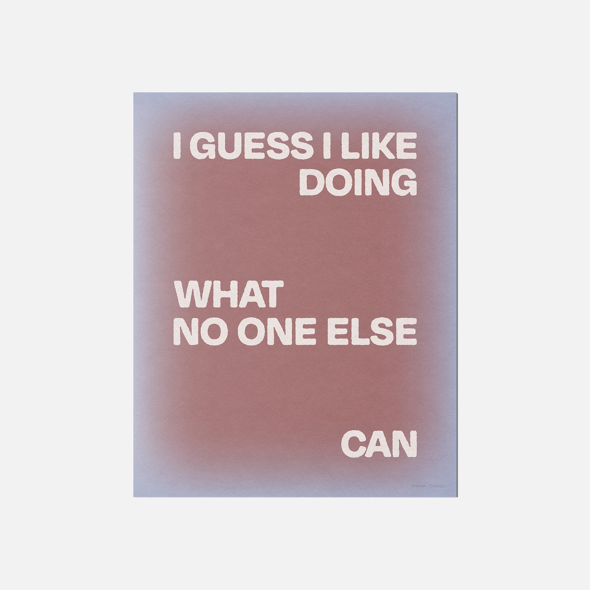 DOING PRINT