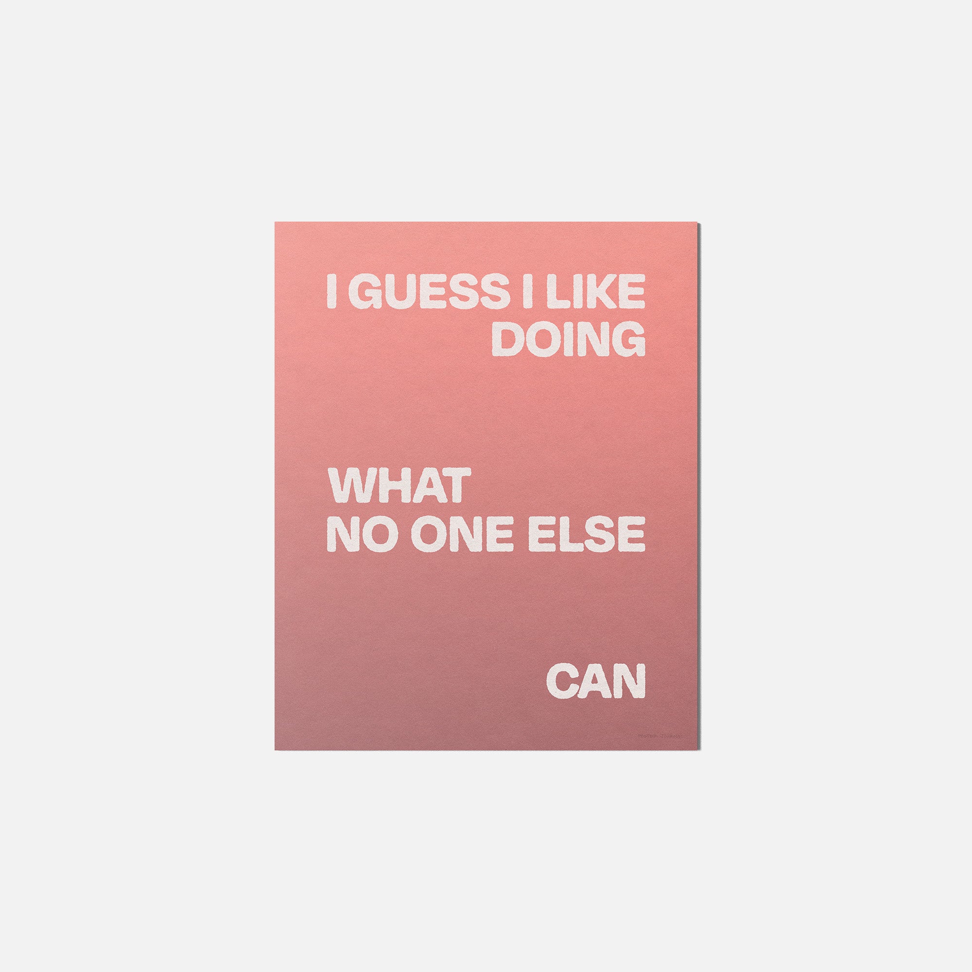 DOING PRINT