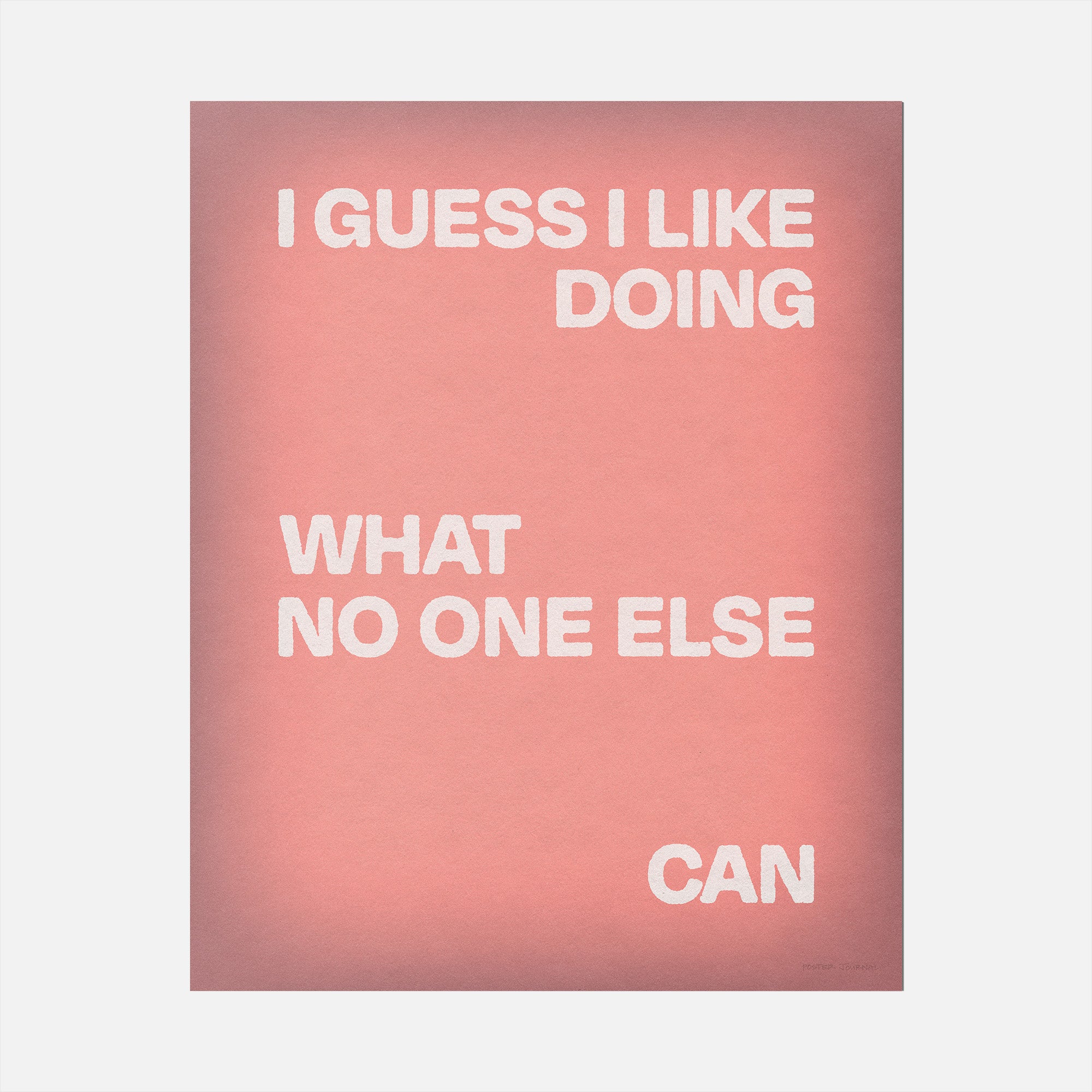 DOING PRINT