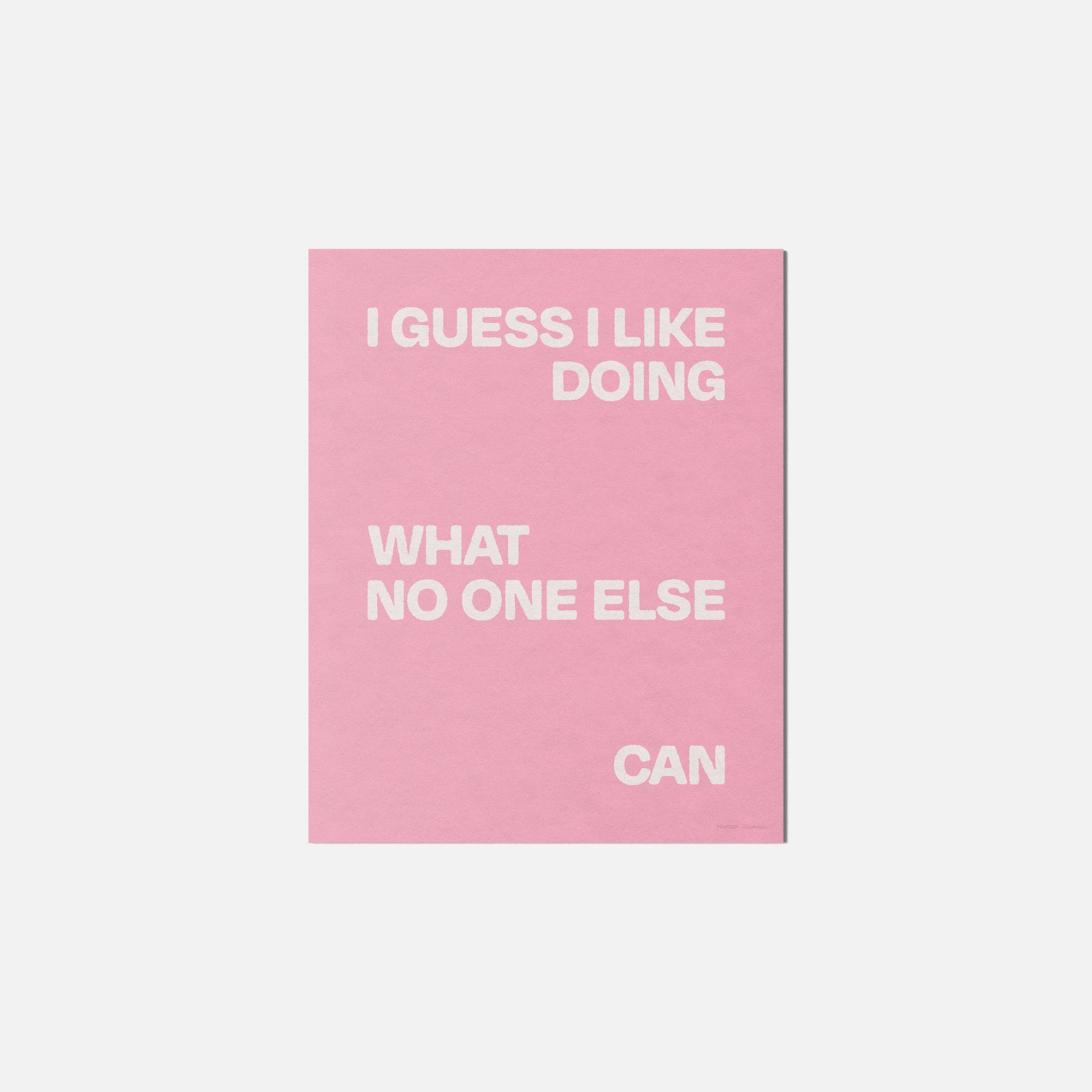 DOING PRINT