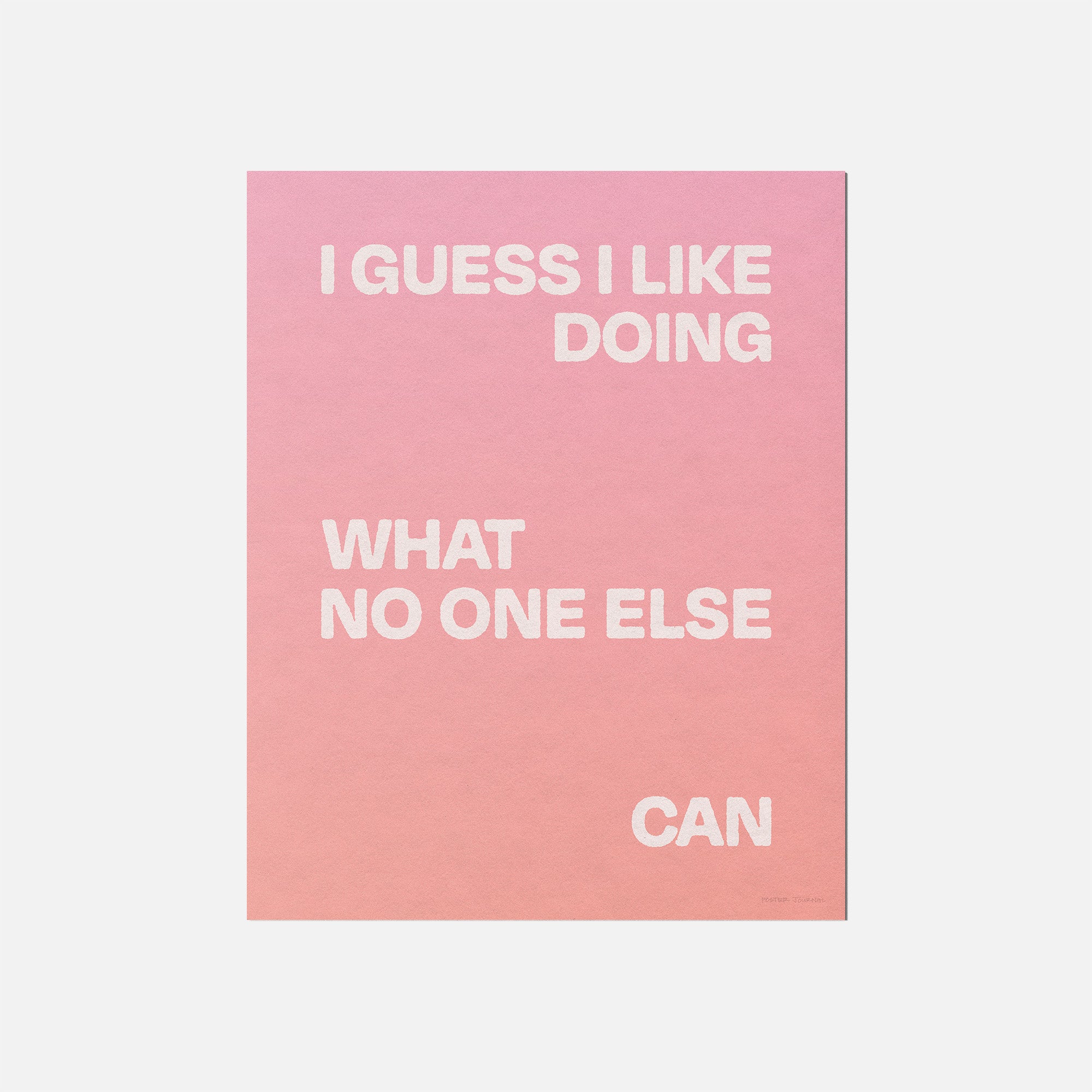 DOING PRINT