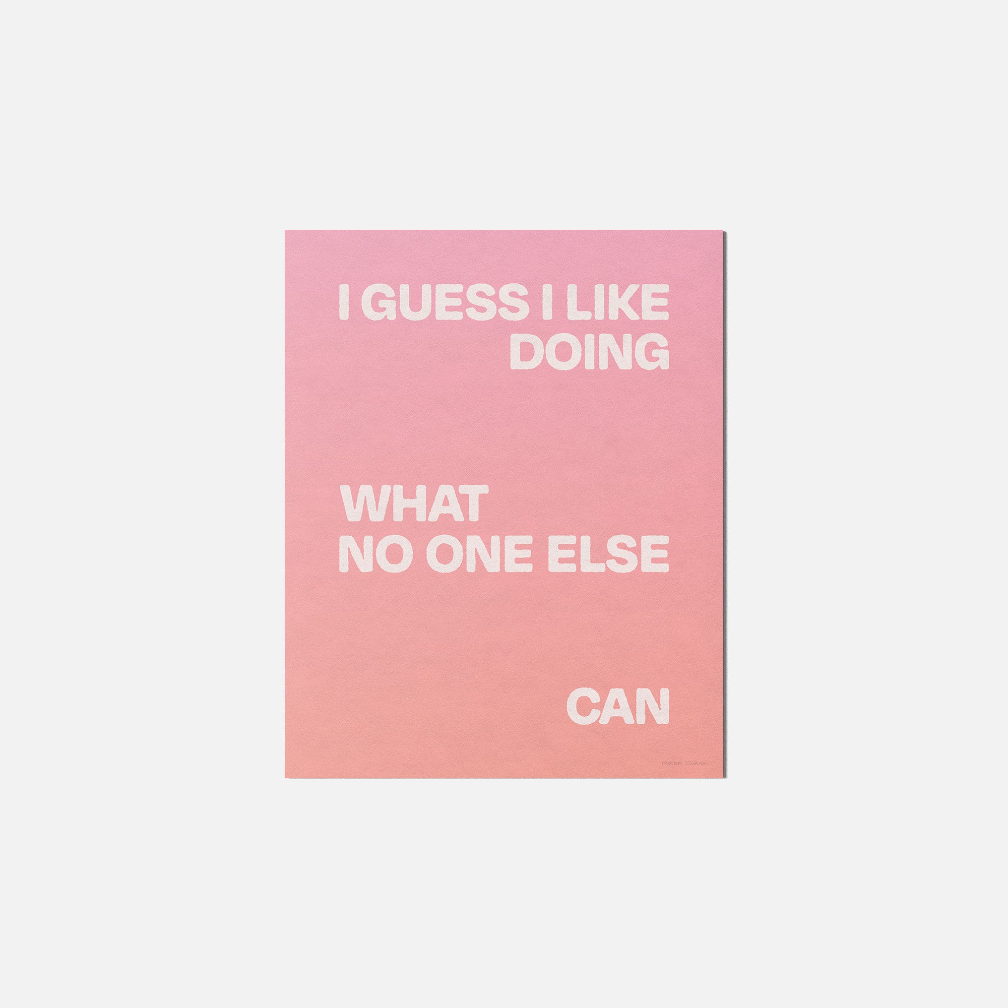 DOING PRINT
