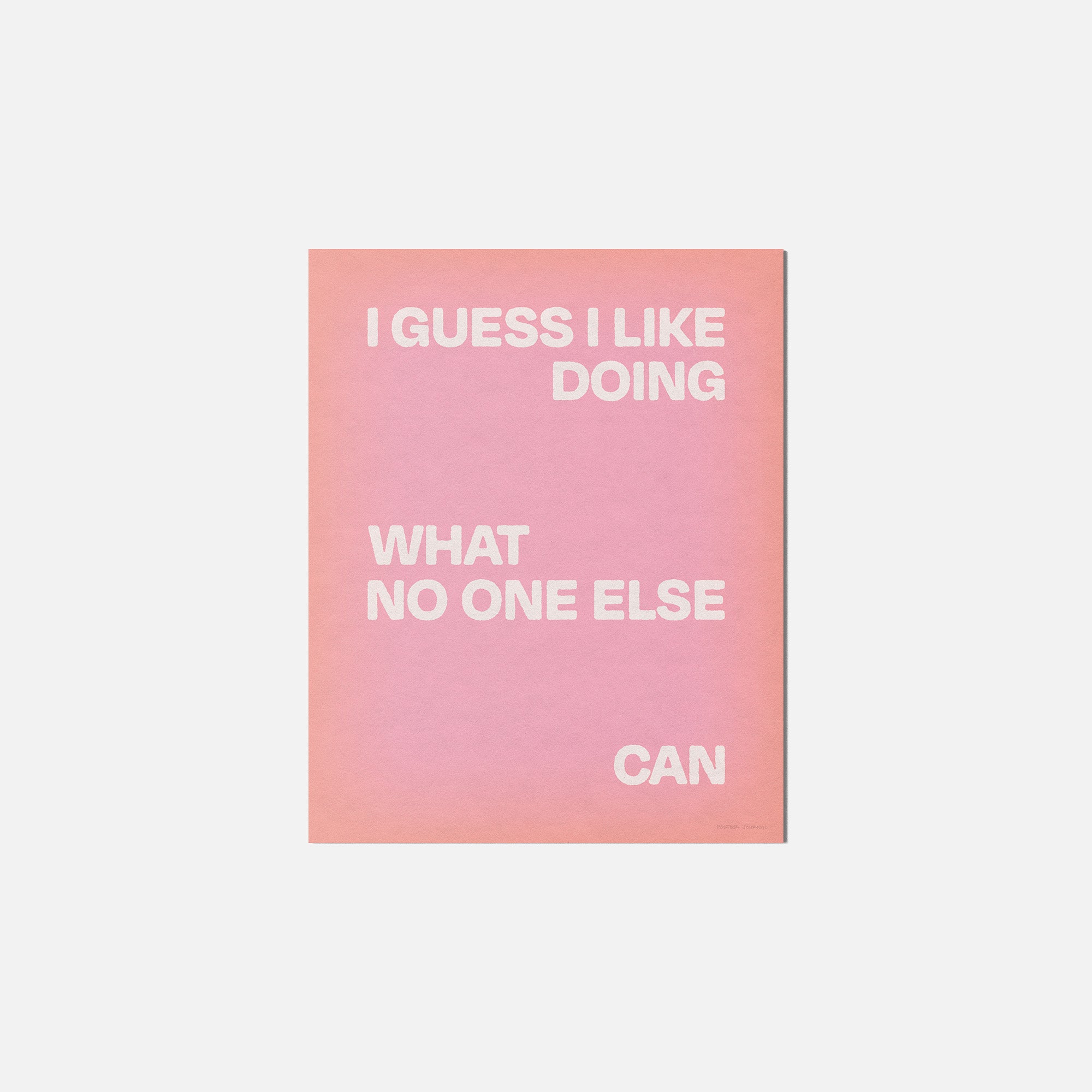 DOING PRINT