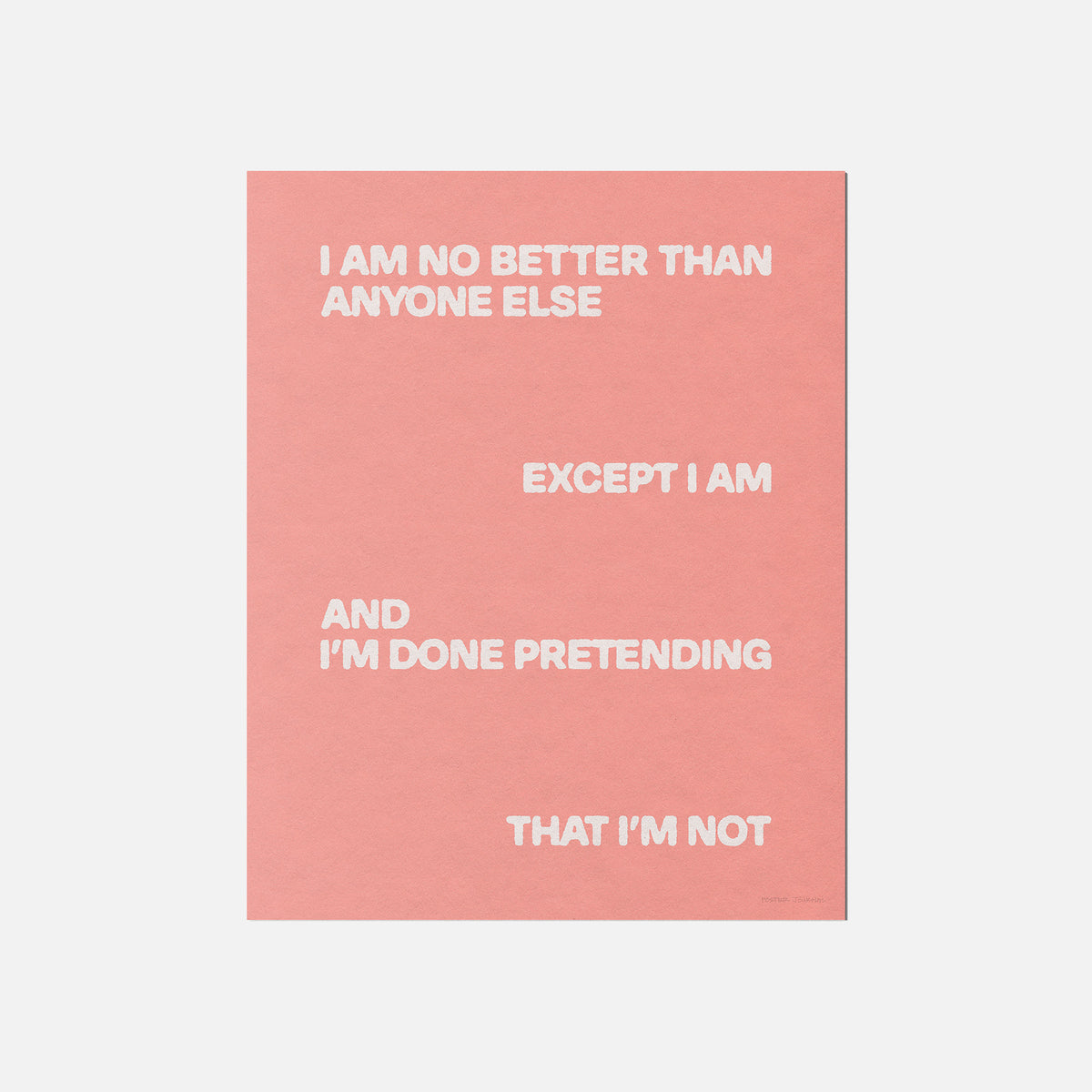 EXCEPT PRINT