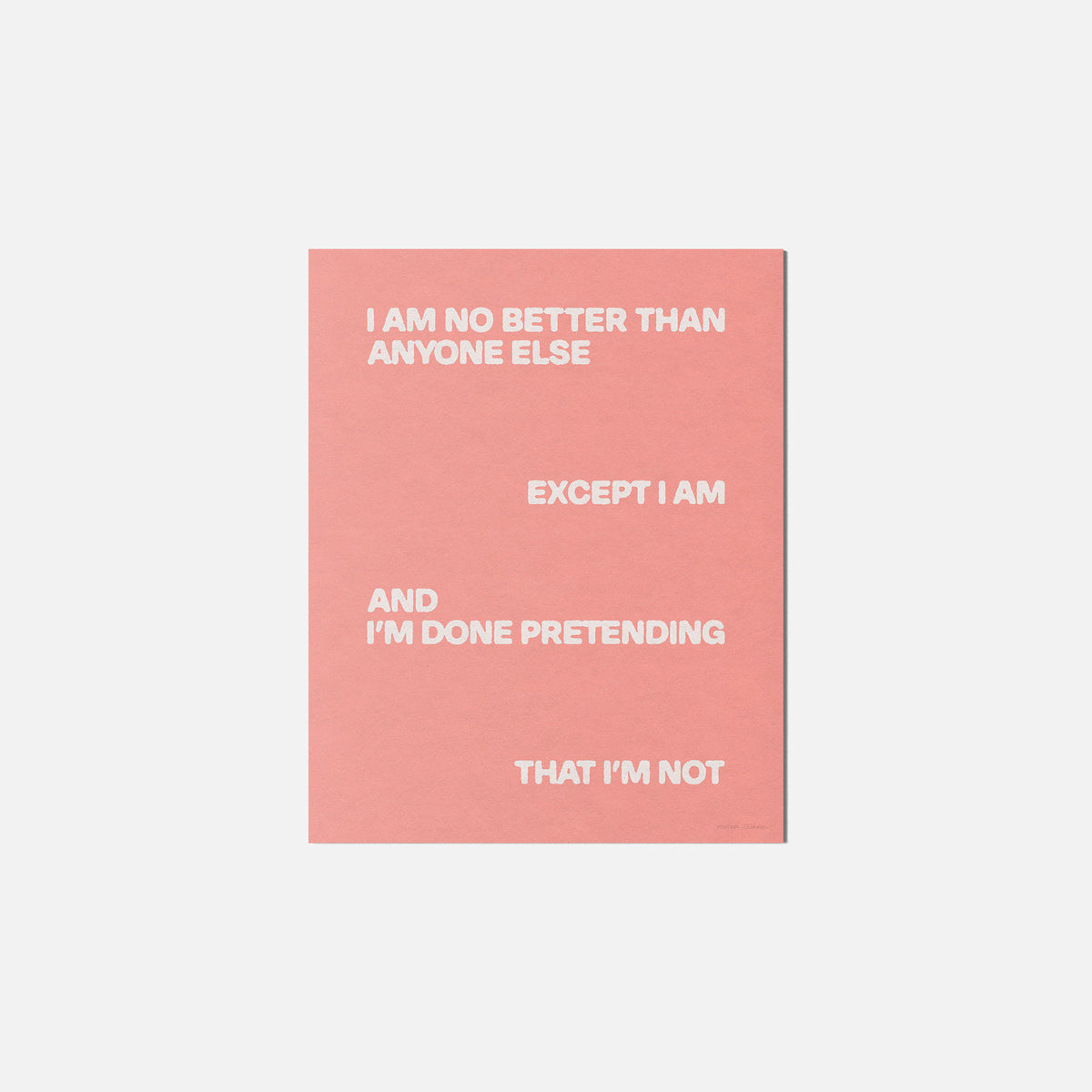 EXCEPT PRINT
