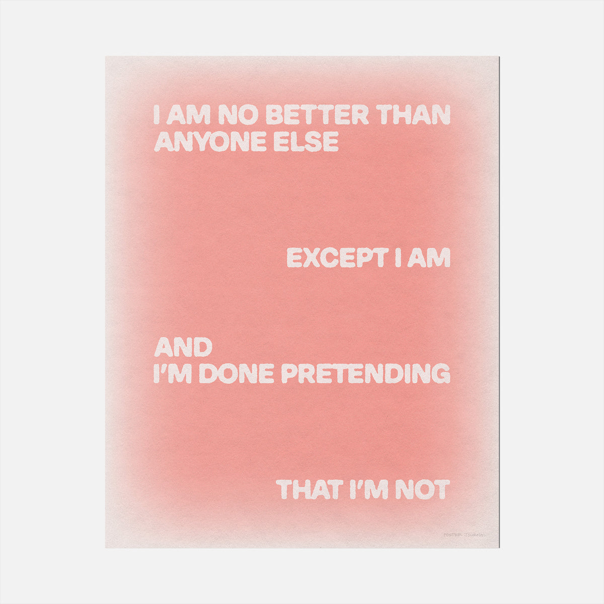EXCEPT PRINT