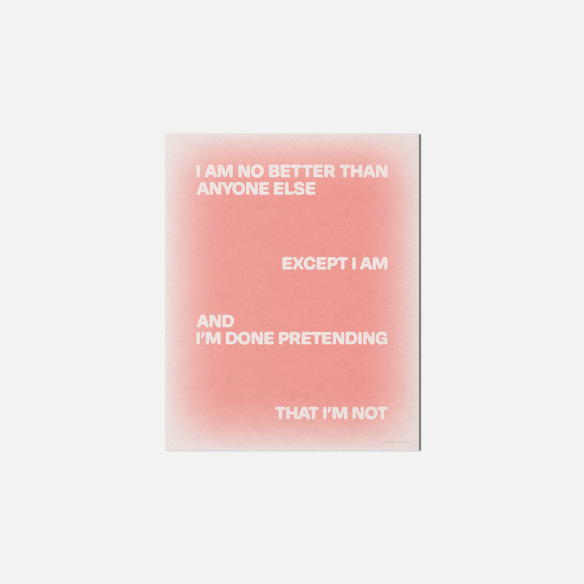 EXCEPT PRINT