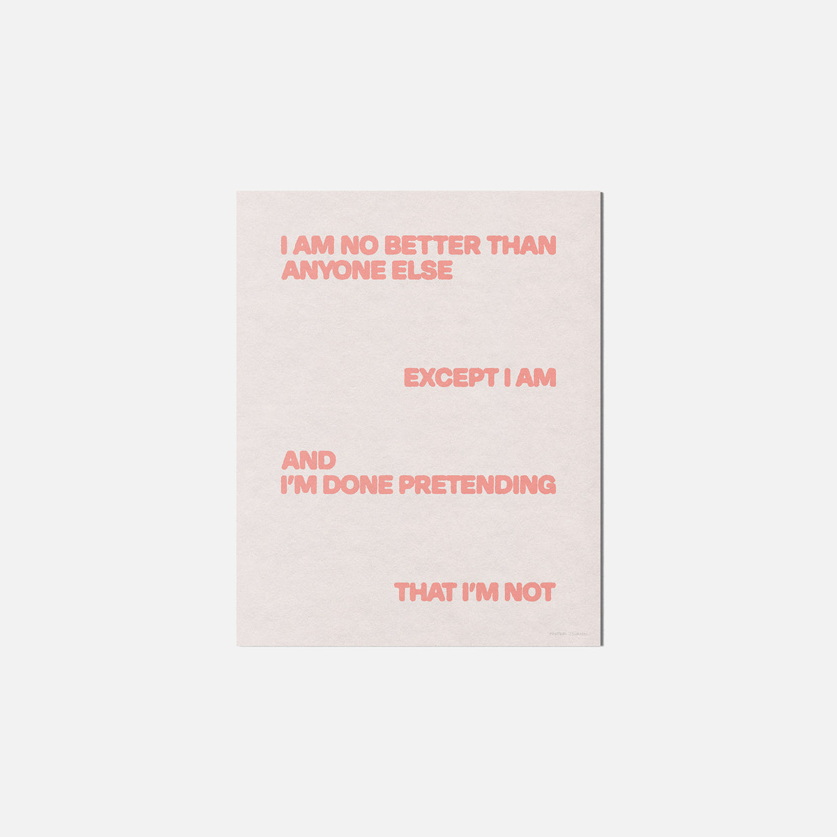 EXCEPT PRINT
