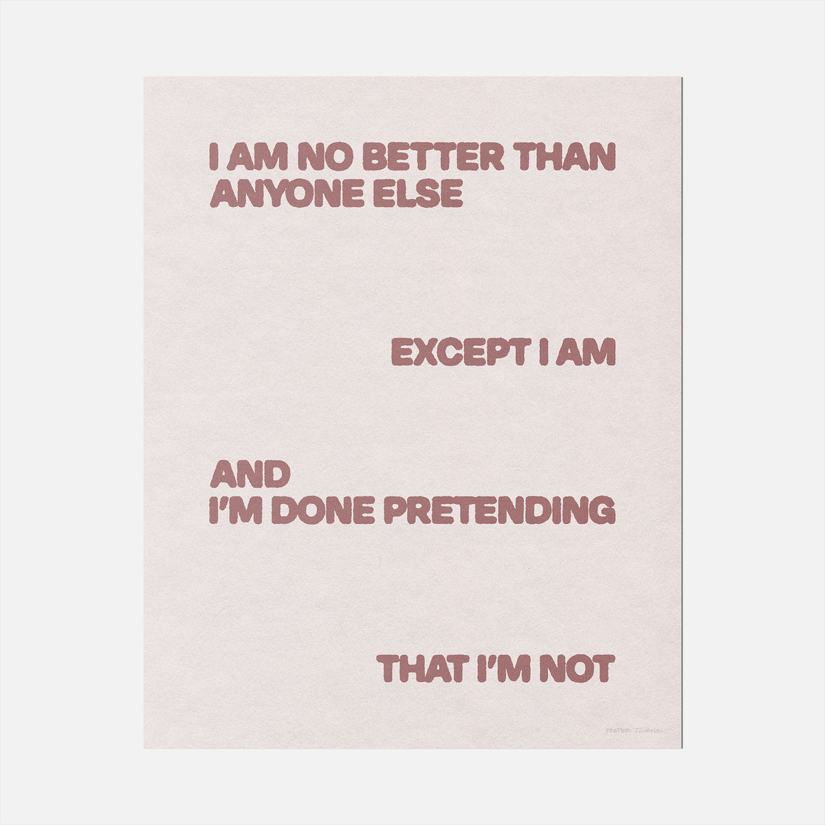 EXCEPT PRINT