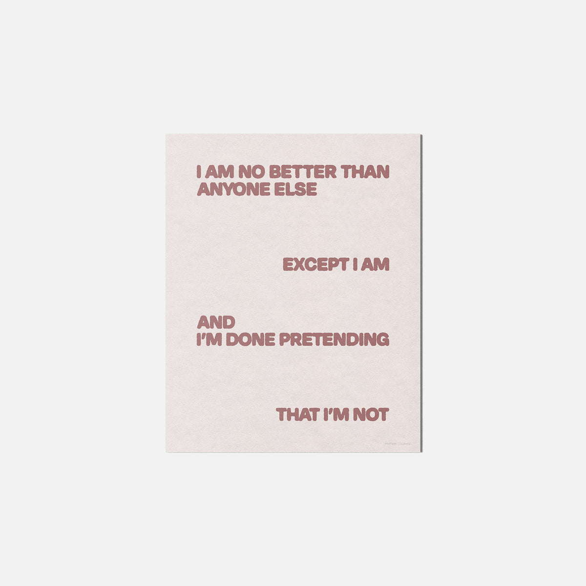 EXCEPT PRINT