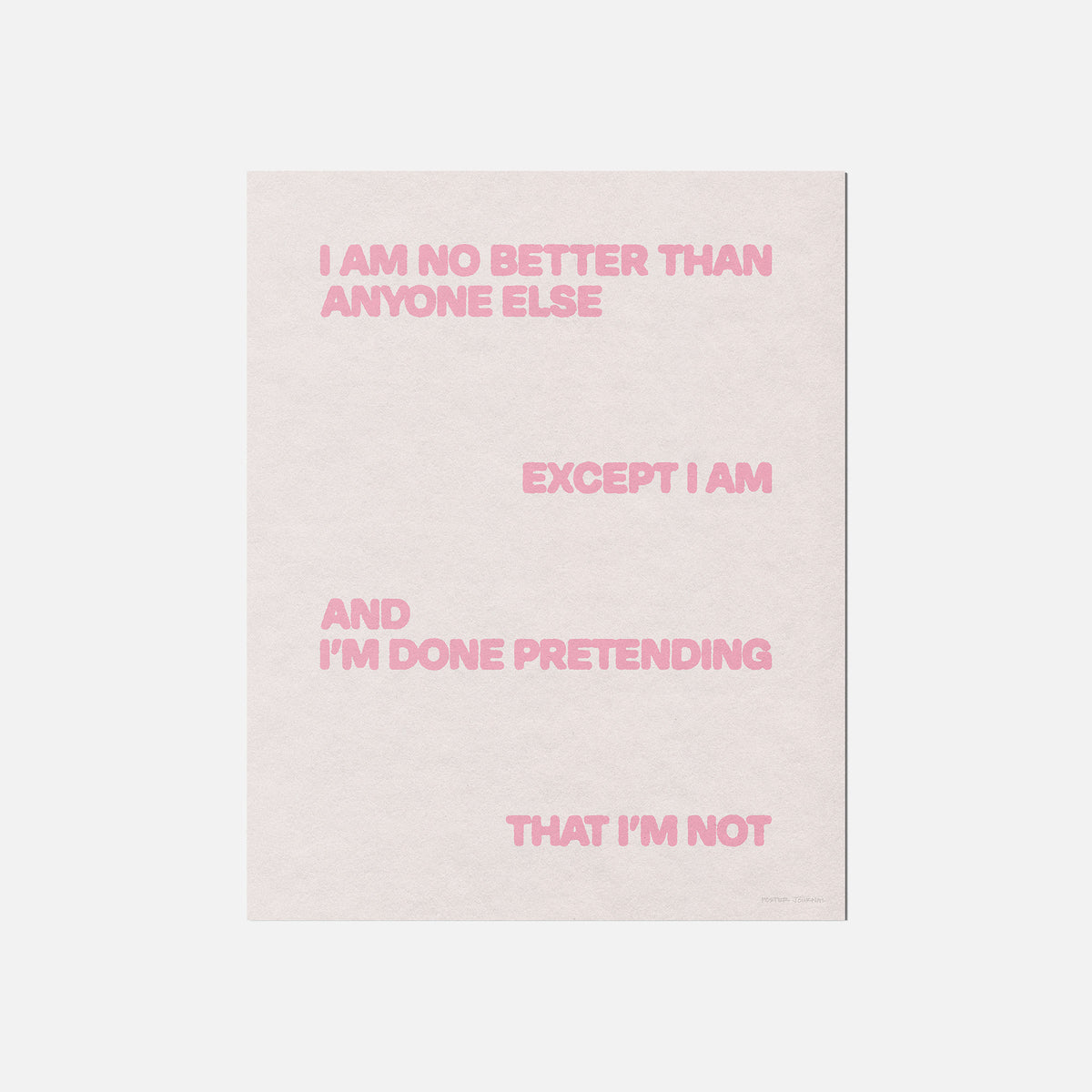 EXCEPT PRINT