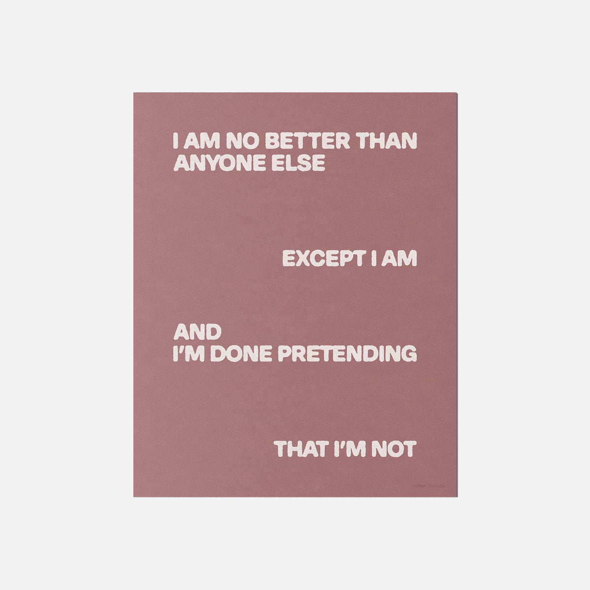 EXCEPT PRINT