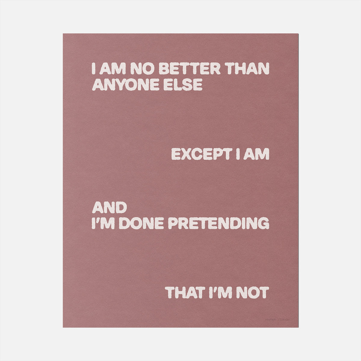 EXCEPT PRINT
