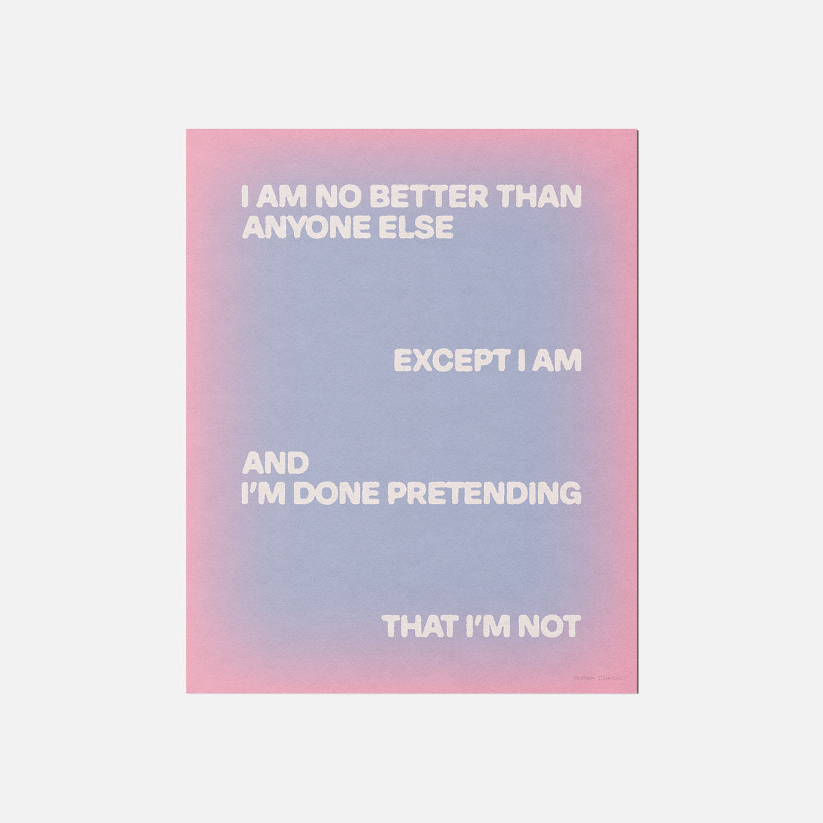 EXCEPT PRINT