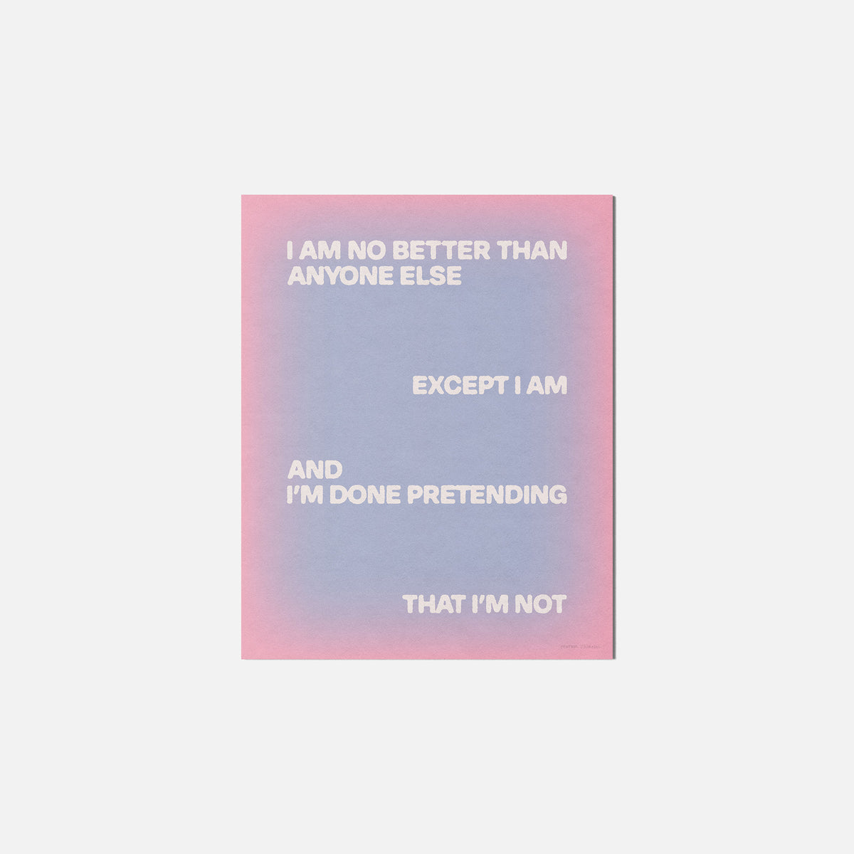 EXCEPT PRINT