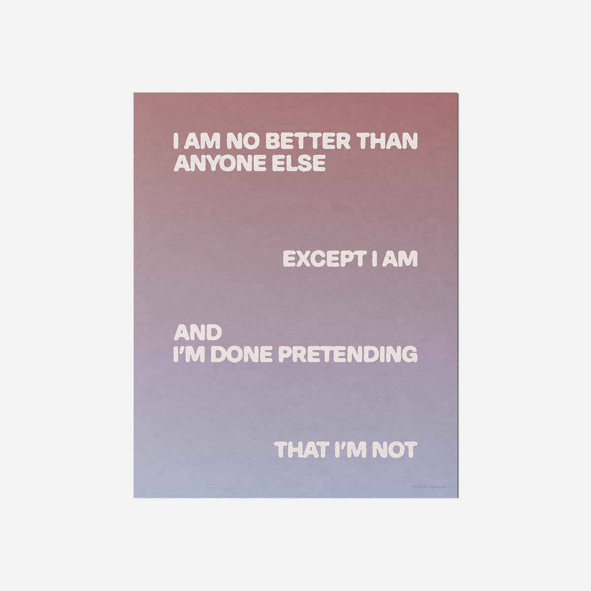 EXCEPT PRINT