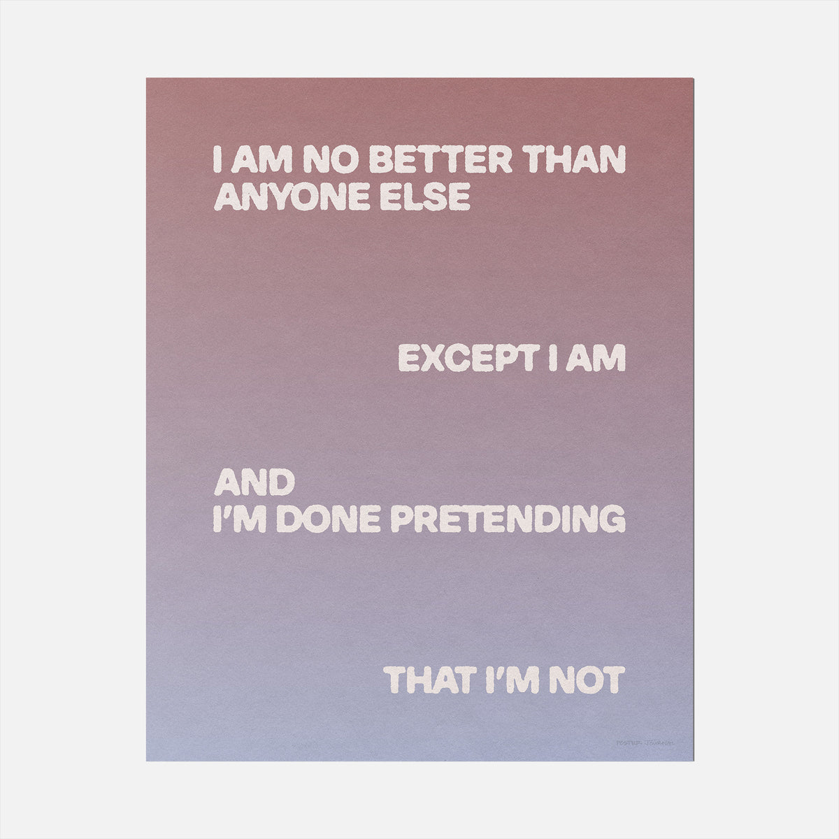EXCEPT PRINT