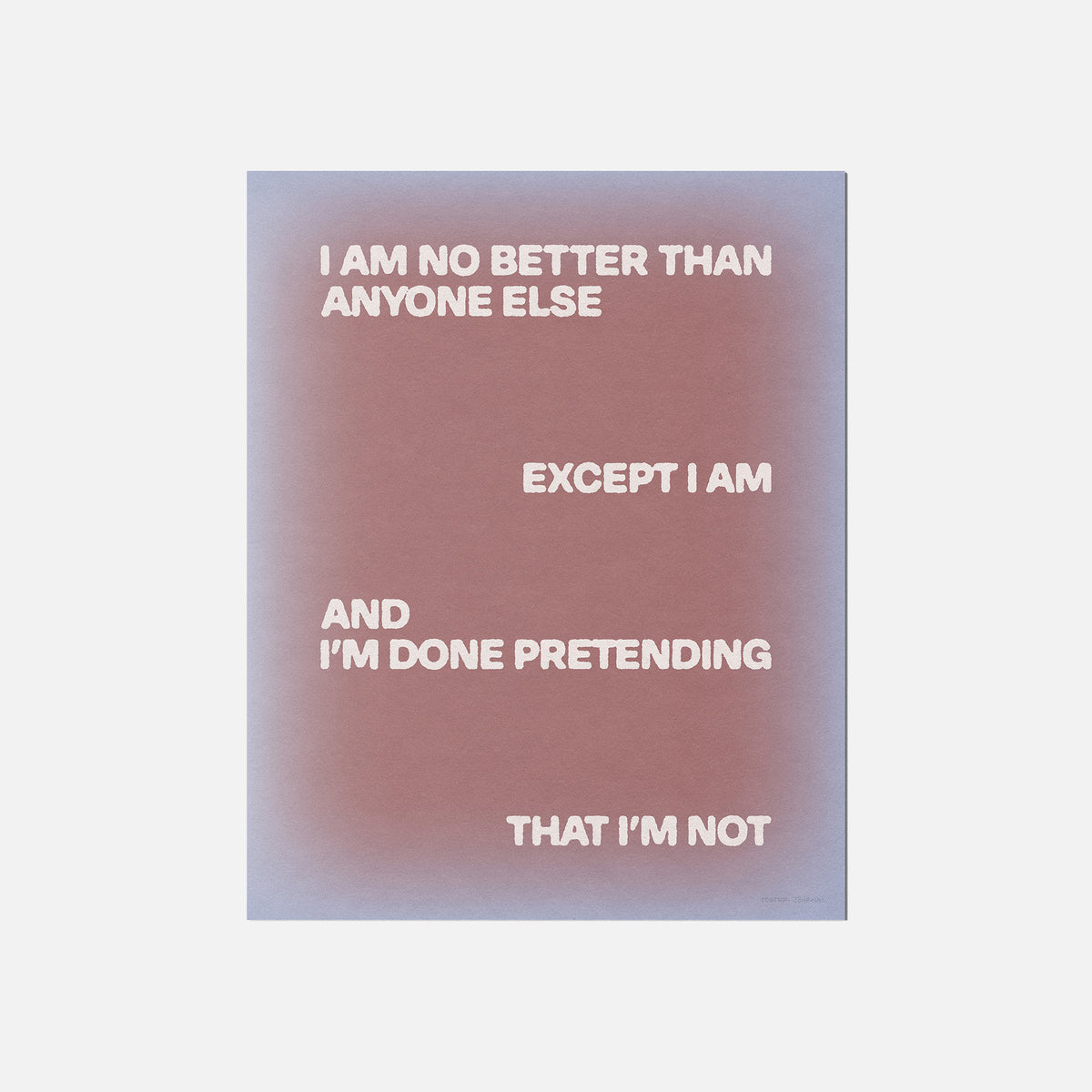 EXCEPT PRINT