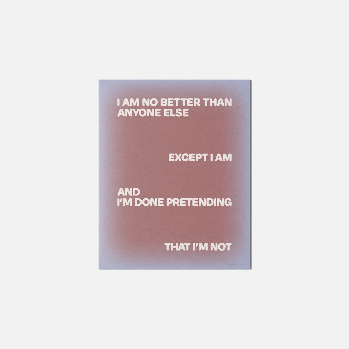 EXCEPT PRINT