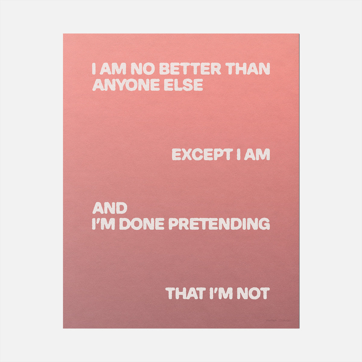 EXCEPT PRINT