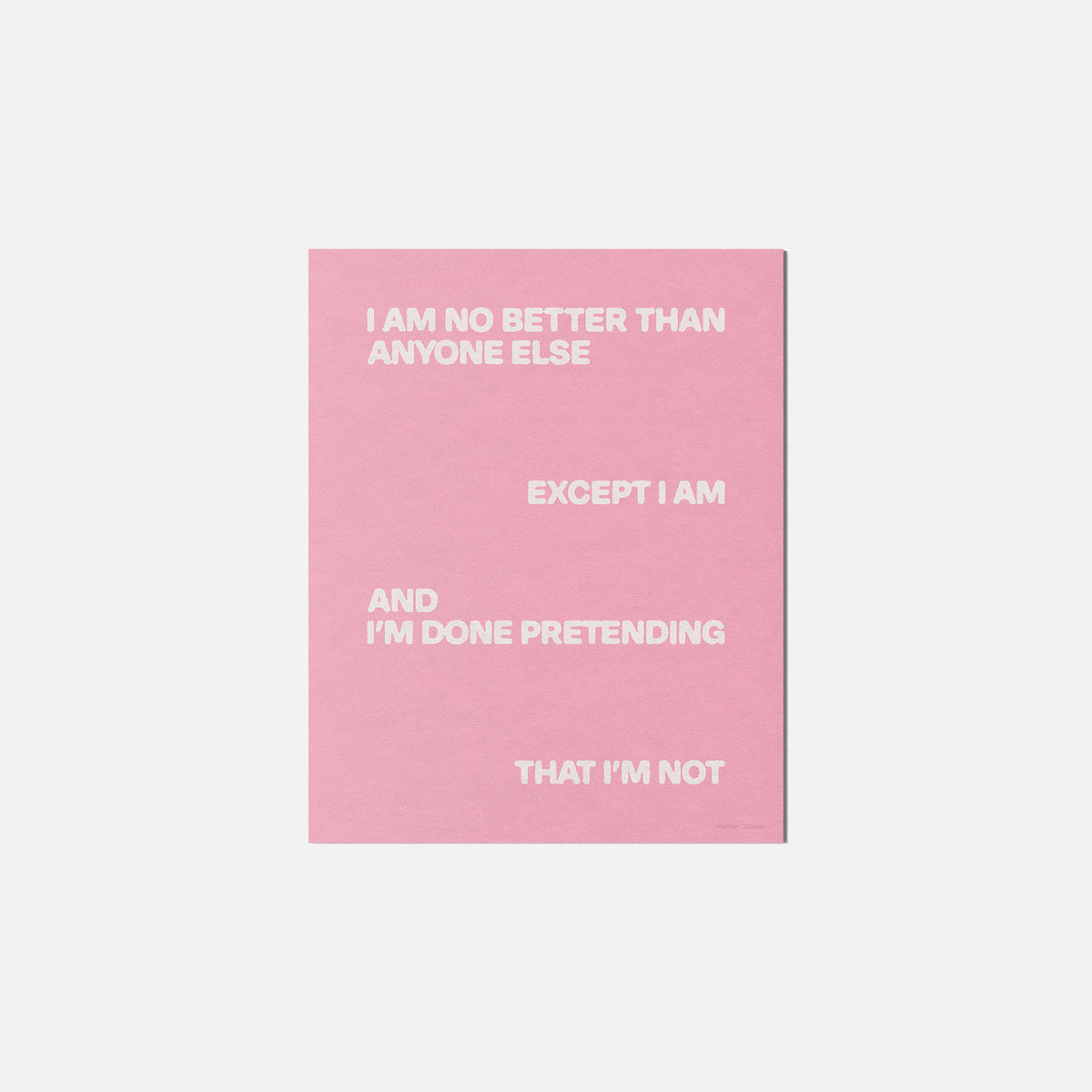 EXCEPT PRINT