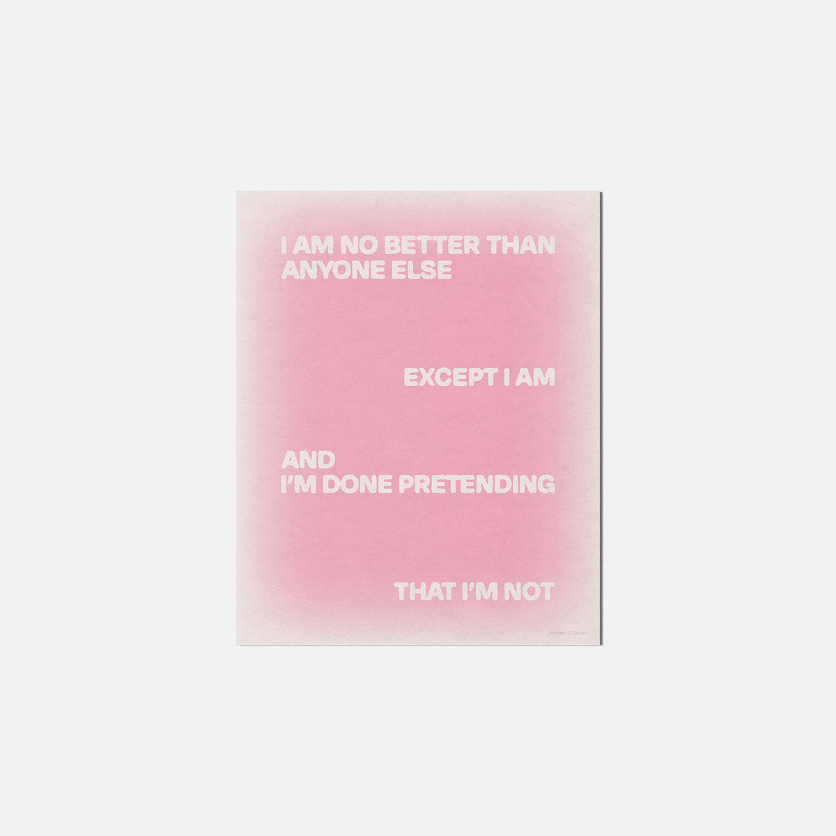 EXCEPT PRINT